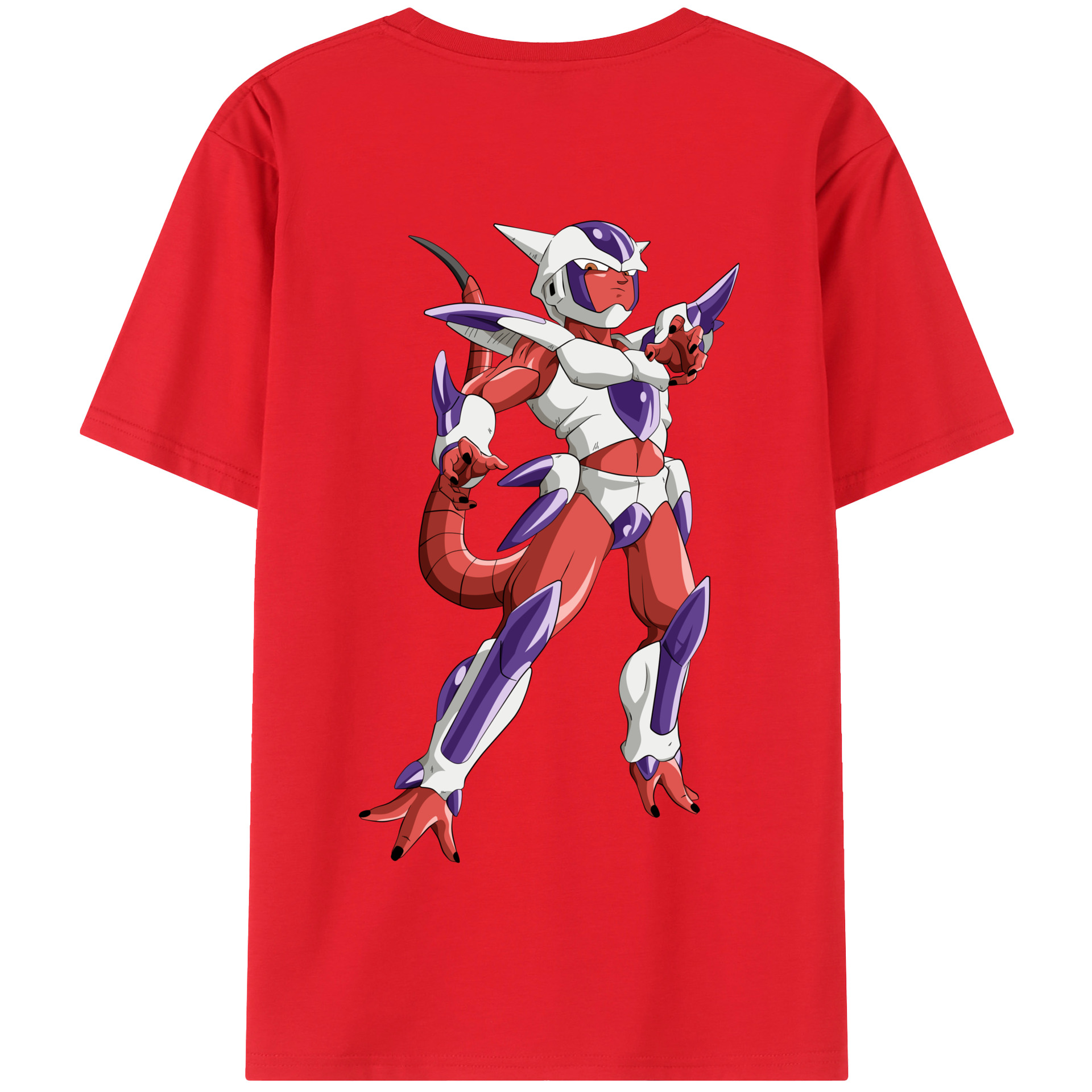 （画像用） ドラゴンボール フリーザ DRAGON BALL Frieza 綿100％半袖Tシャツ（背面プリント）