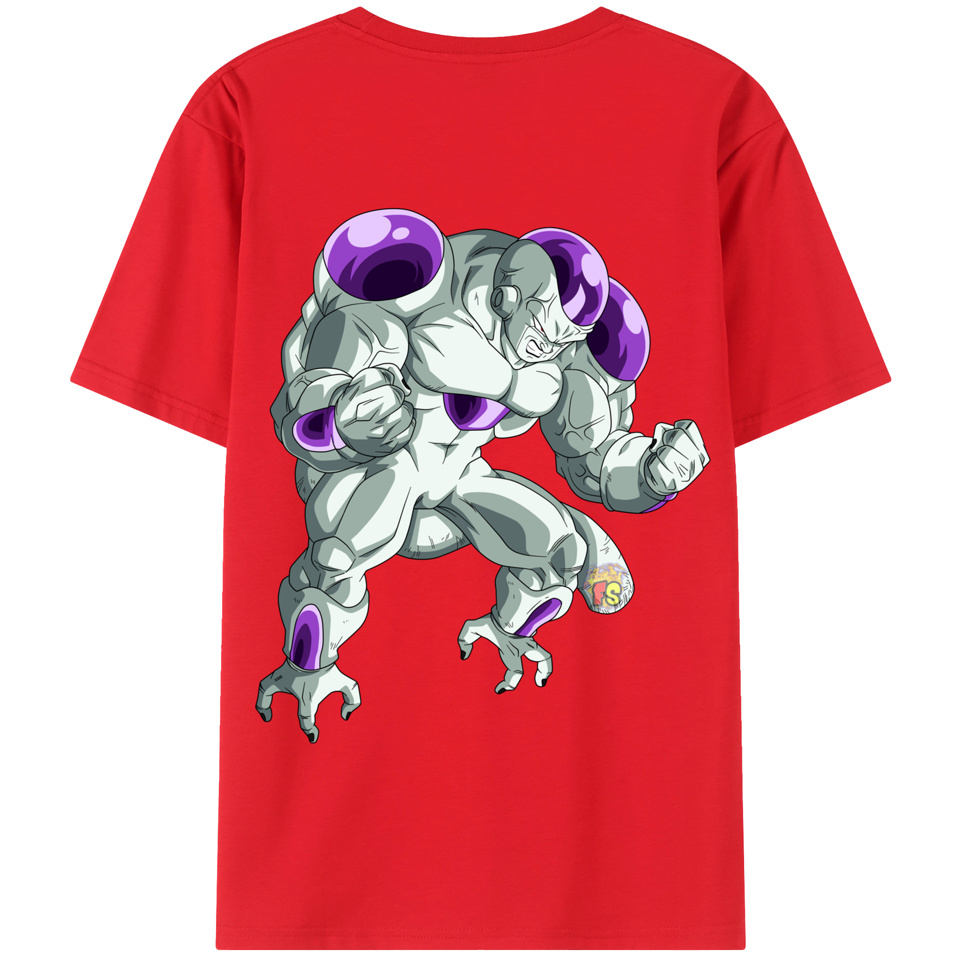 （画像用） ドラゴンボール フリーザ DRAGON BALL Frieza 綿100％半袖Tシャツ（背面プリント）