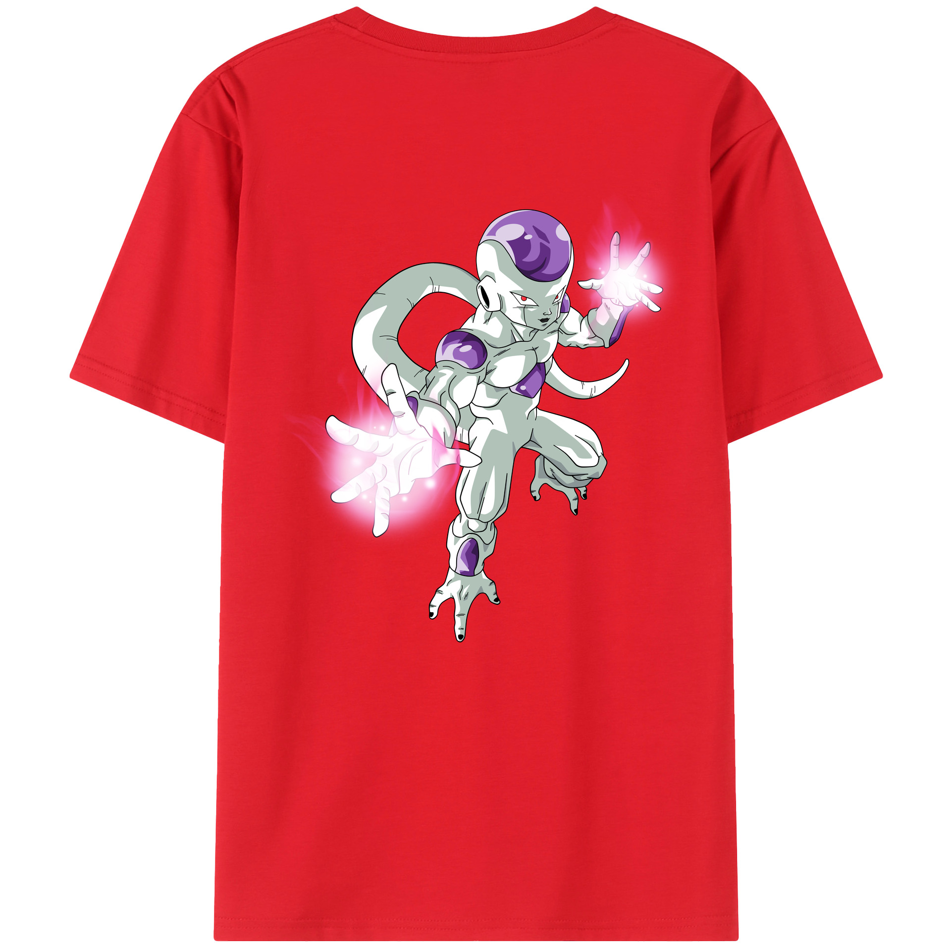 （画像用） ドラゴンボール フリーザ DRAGON BALL Frieza 綿100％半袖Tシャツ（背面プリント）