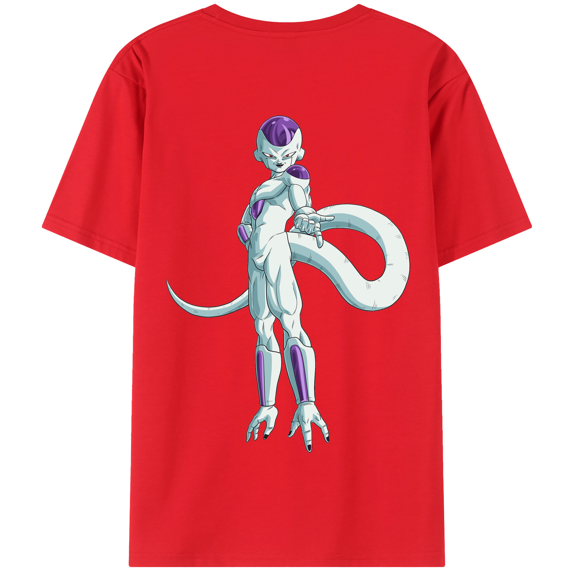 （画像用） ドラゴンボール フリーザ DRAGON BALL Frieza 綿100％半袖Tシャツ（背面プリント）