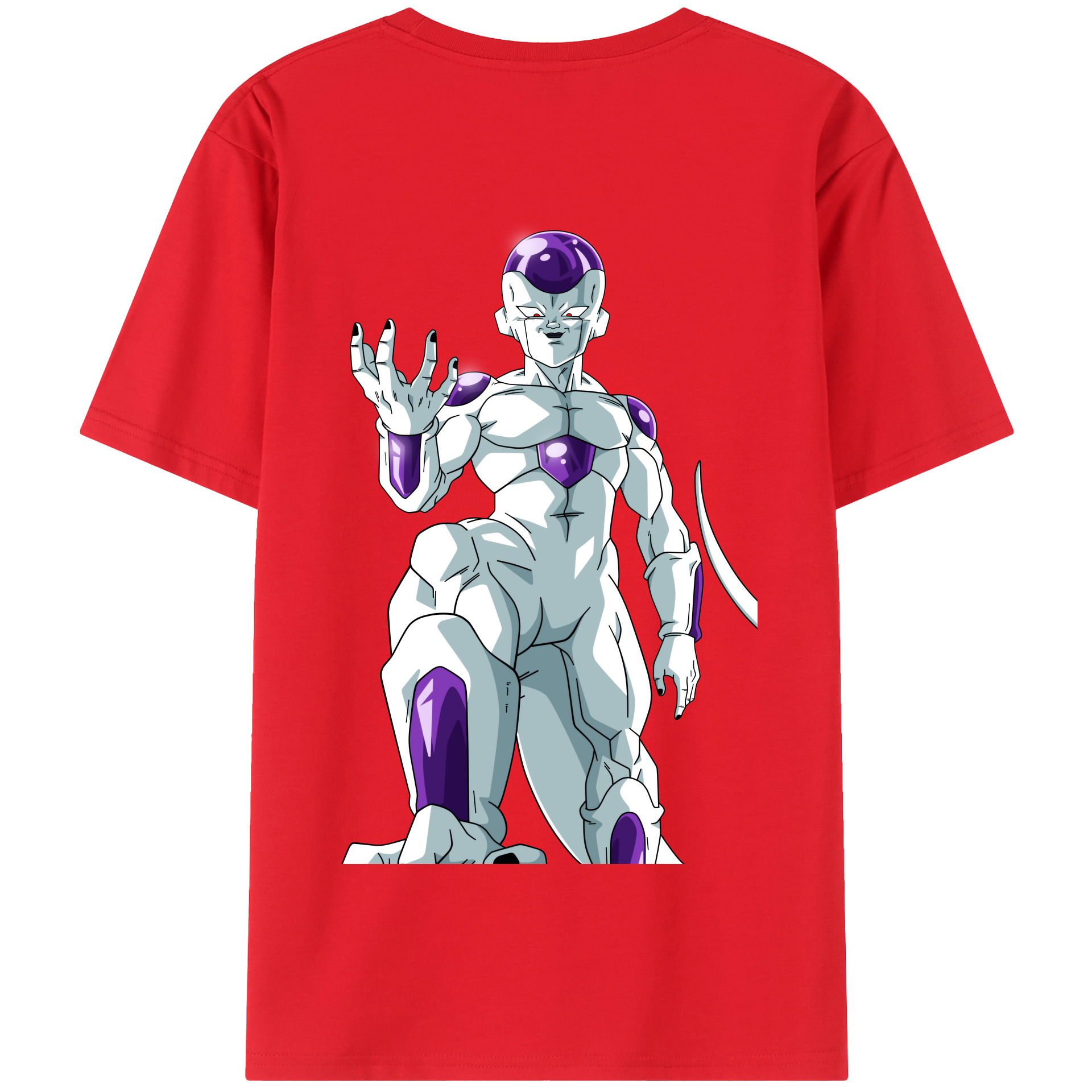 （画像用） ドラゴンボール フリーザ DRAGON BALL Frieza 綿100％半袖Tシャツ（背面プリント）