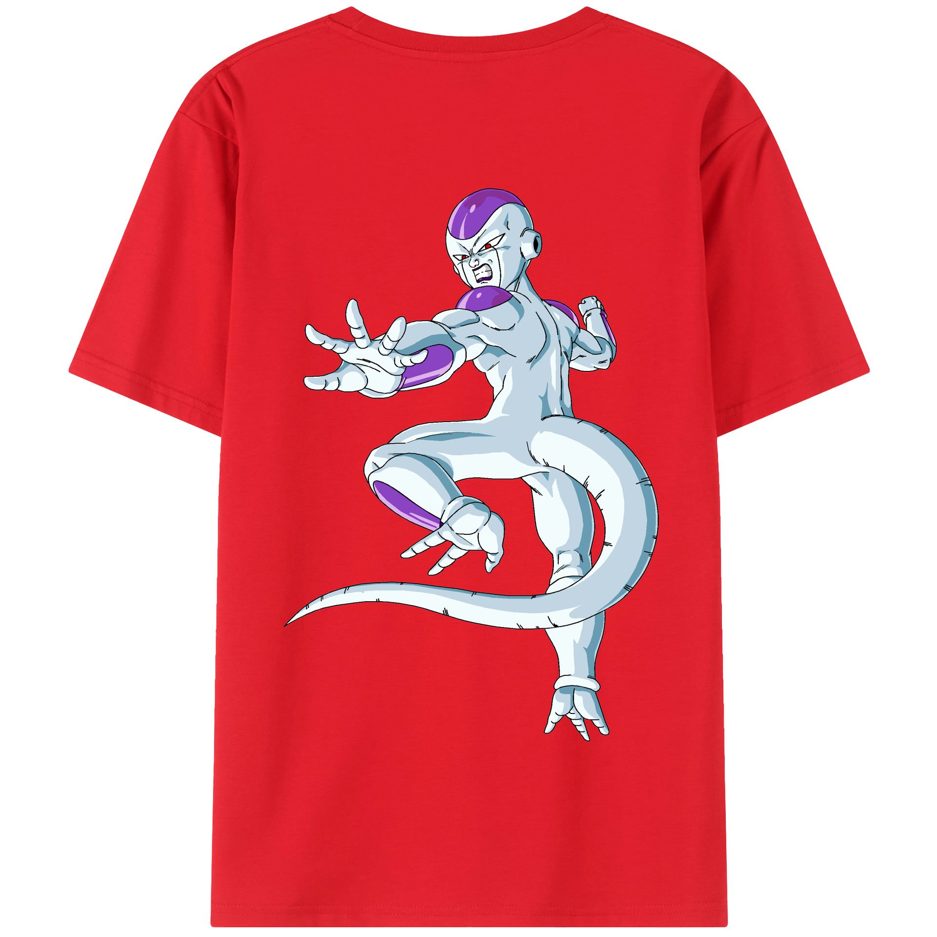 （画像用） ドラゴンボール フリーザ DRAGON BALL Frieza 綿100％半袖Tシャツ（背面プリント）