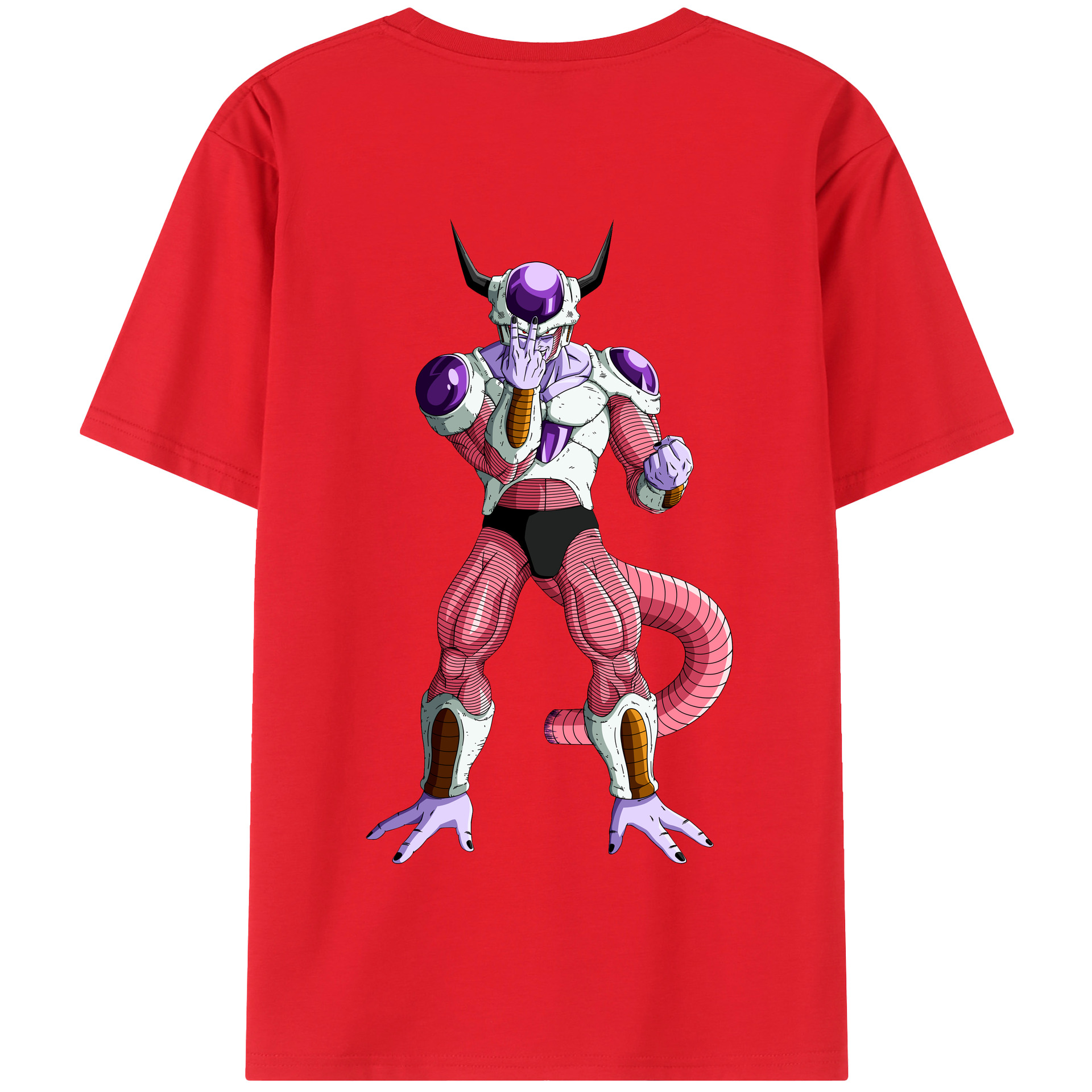 （画像用） ドラゴンボール フリーザ DRAGON BALL Frieza 綿100％半袖Tシャツ（背面プリント）