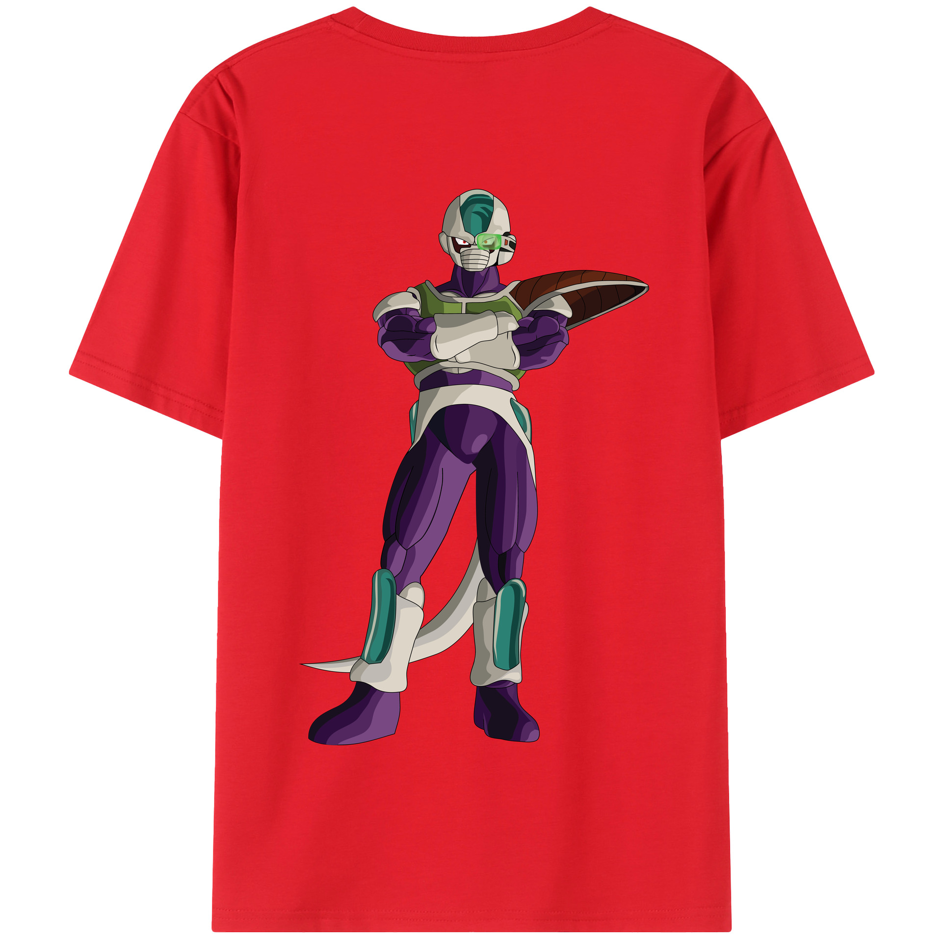 （画像用） ドラゴンボール フリーザ DRAGON BALL Frieza 綿100％半袖Tシャツ（背面プリント）