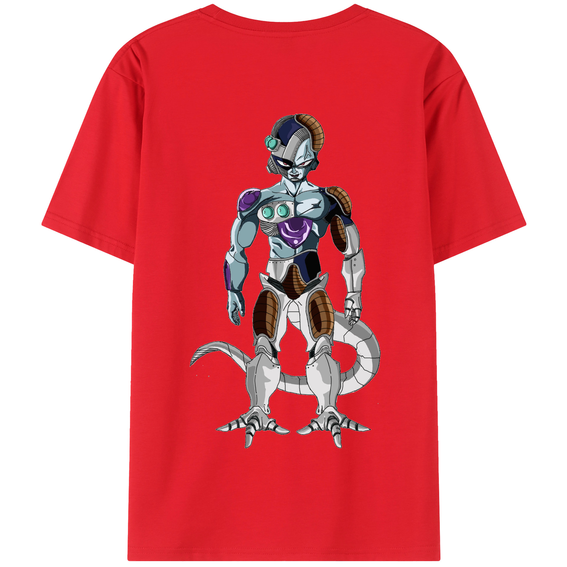 （画像用） ドラゴンボール クウラ DRAGON BALL Cooler Coora 綿100％半袖Tシャツ（背面プリント）