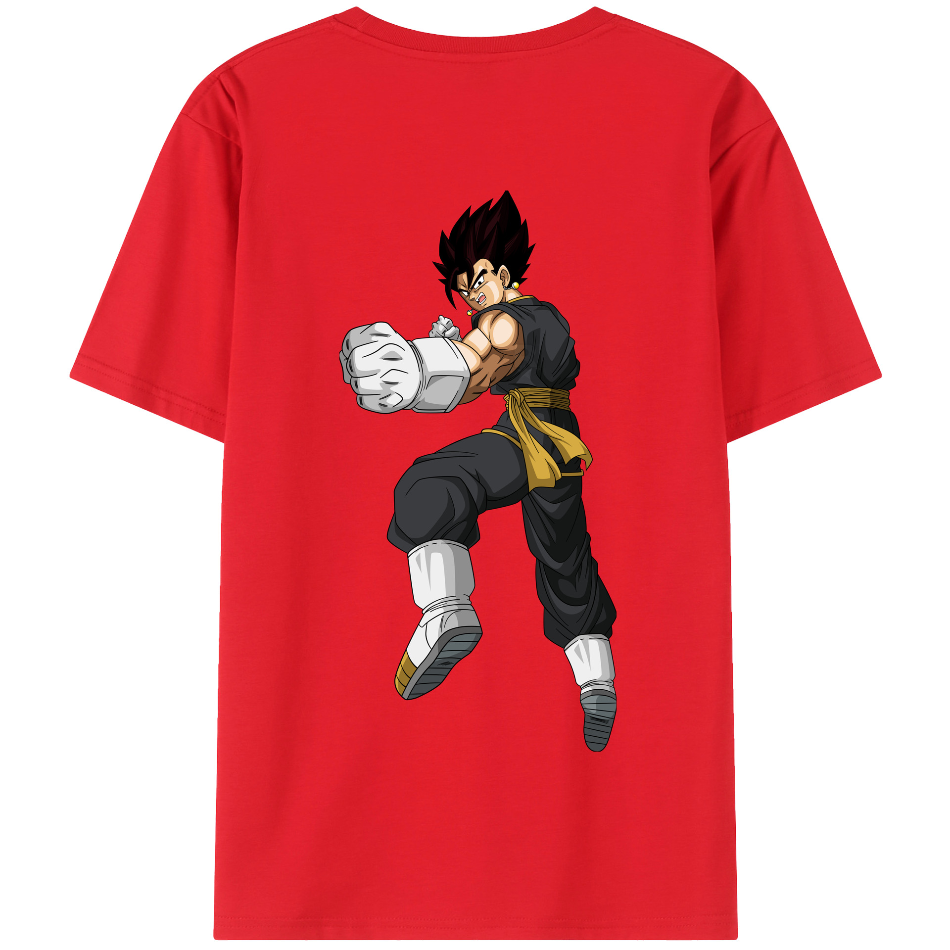 （画像用） ドラゴンボール ベジット DRAGON BALL Vegetto 綿100％半袖Tシャツ（背面プリント）