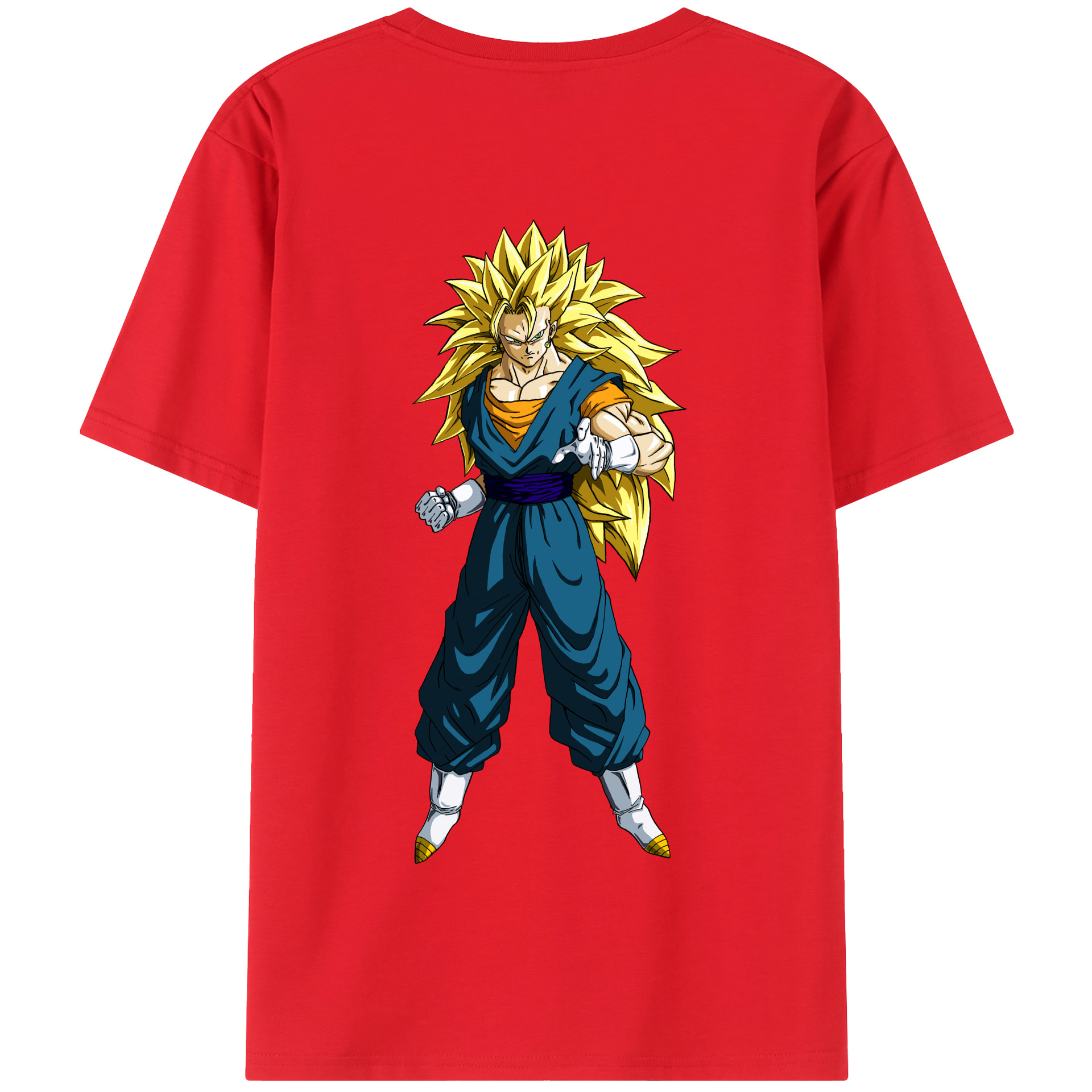 （画像用） ドラゴンボール ベジット DRAGON BALL Vegetto 綿100％半袖Tシャツ（背面プリント）