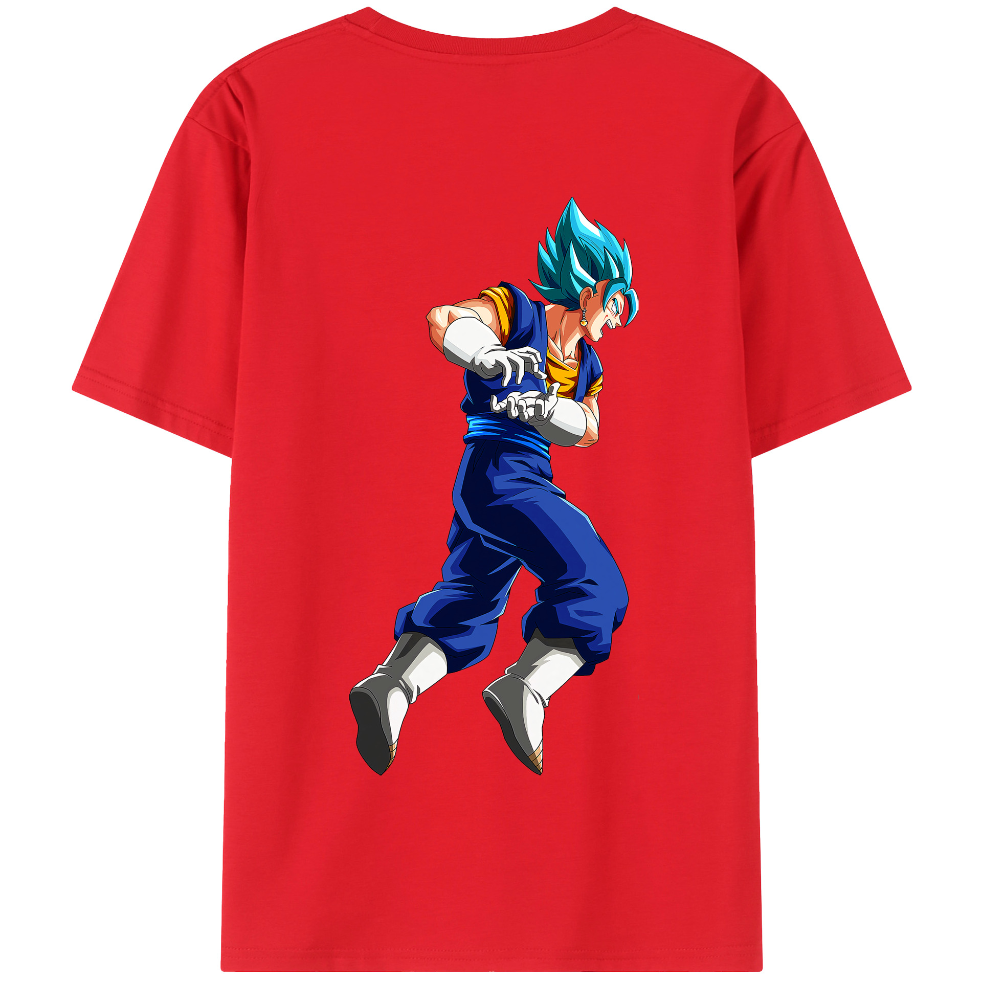（画像用） ドラゴンボール ベジット DRAGON BALL Vegetto 綿100％半袖Tシャツ（背面プリント）