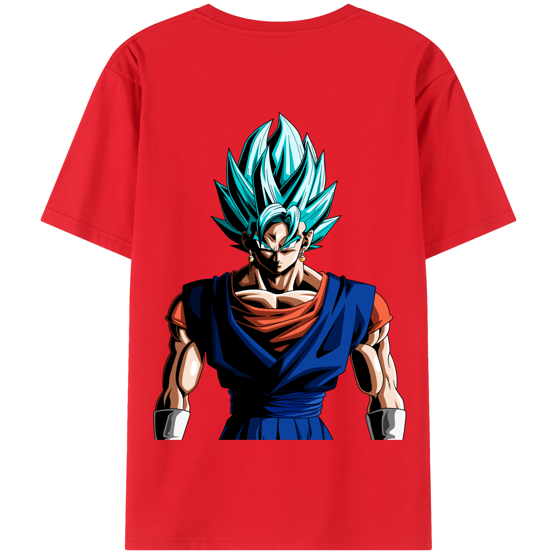 （画像用） ドラゴンボール ベジット DRAGON BALL Vegetto 綿100％半袖Tシャツ（背面プリント）