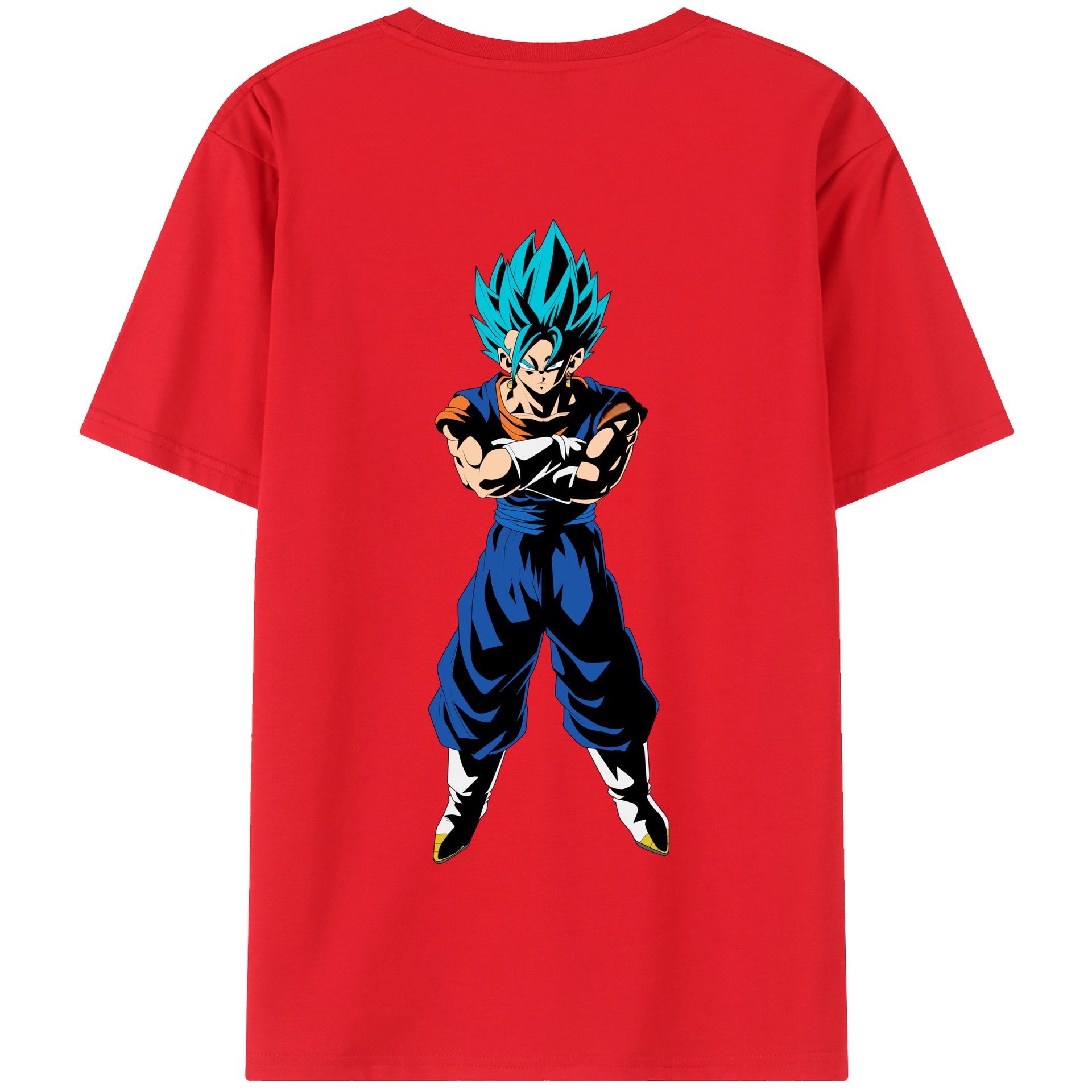 （画像用） ドラゴンボール ベジット DRAGON BALL Vegetto 綿100％半袖Tシャツ（背面プリント）