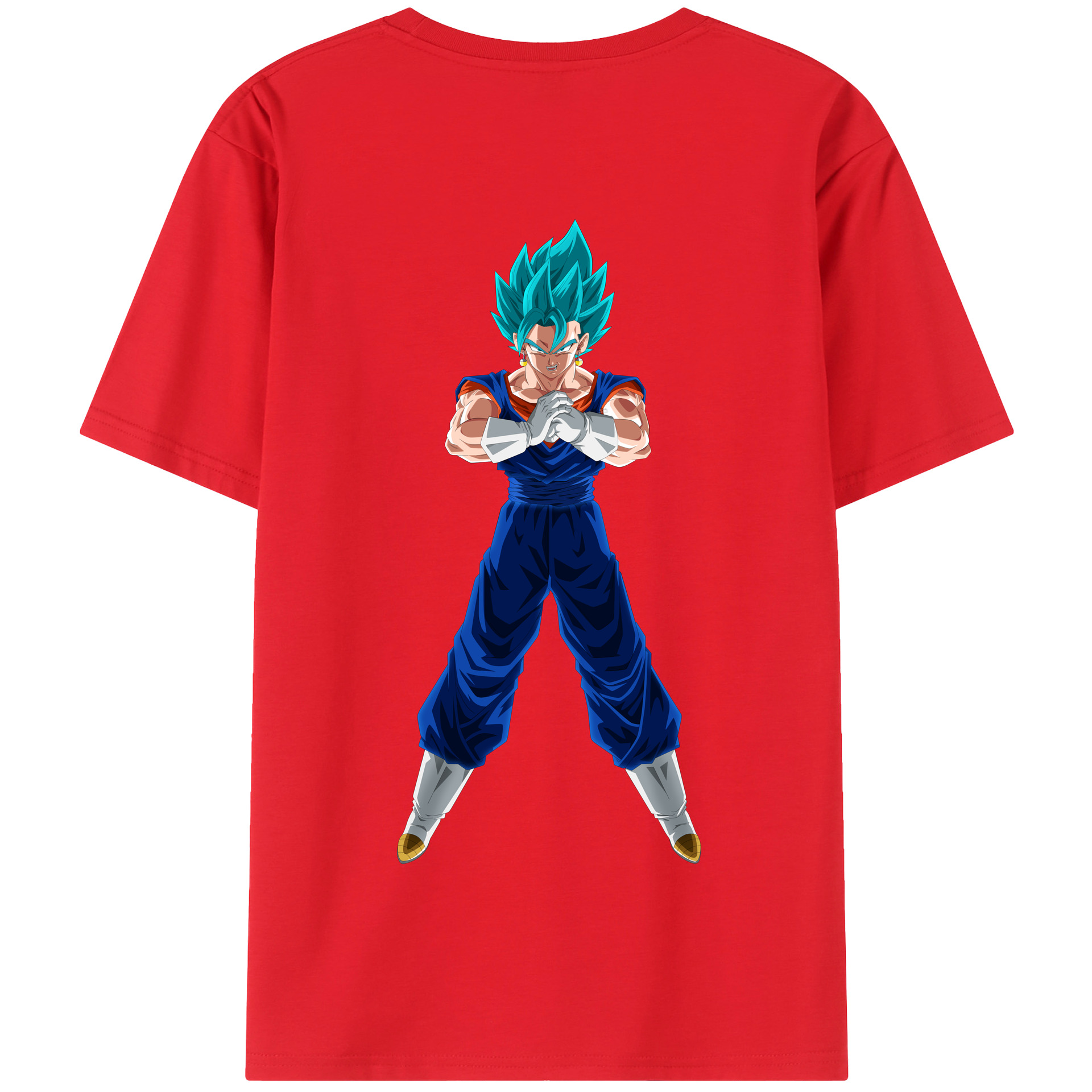 （画像用） ドラゴンボール ベジット DRAGON BALL Vegetto 綿100％半袖Tシャツ（背面プリント）