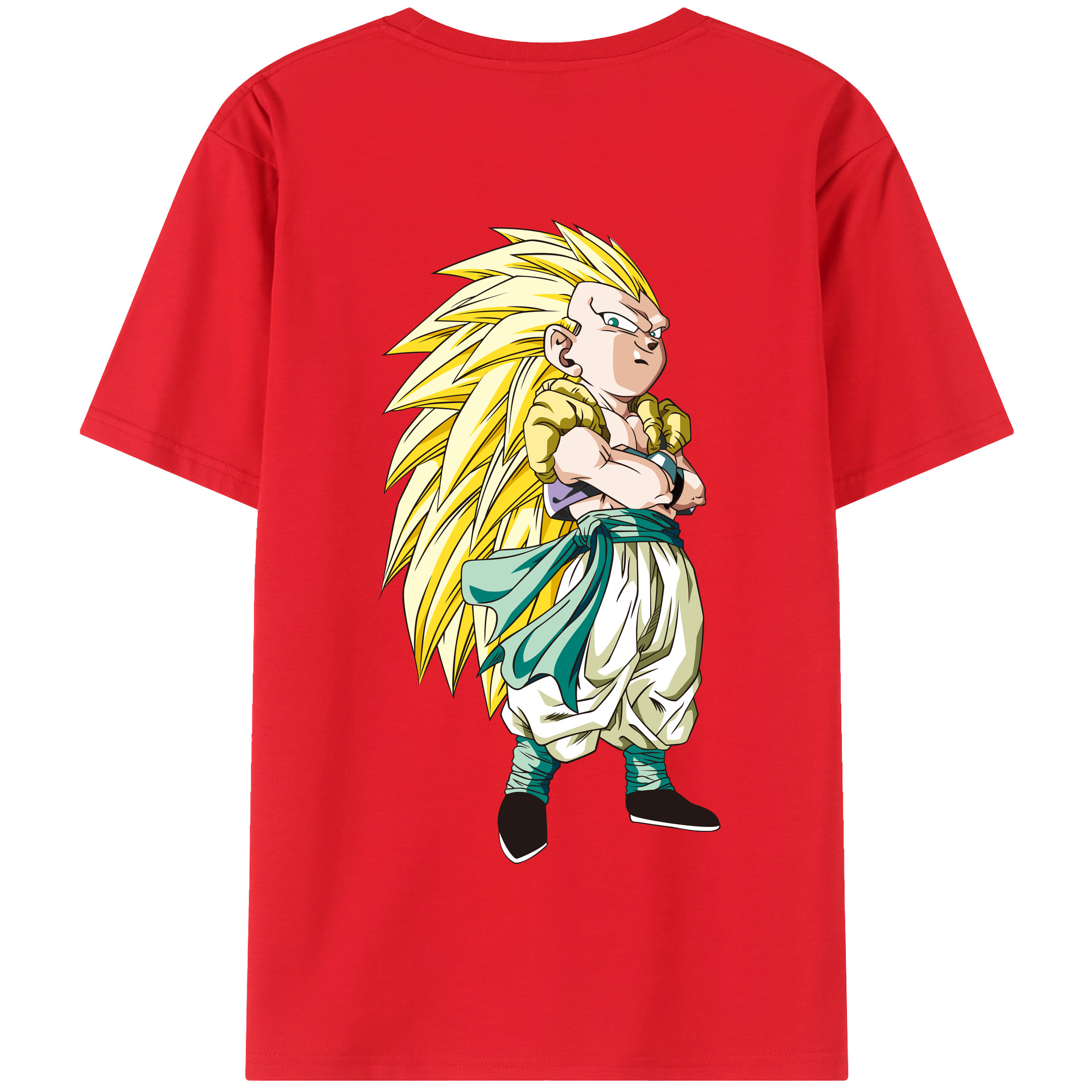 （画像用） ドラゴンボール ベジット DRAGON BALL Vegetto 綿100％半袖Tシャツ（背面プリント）