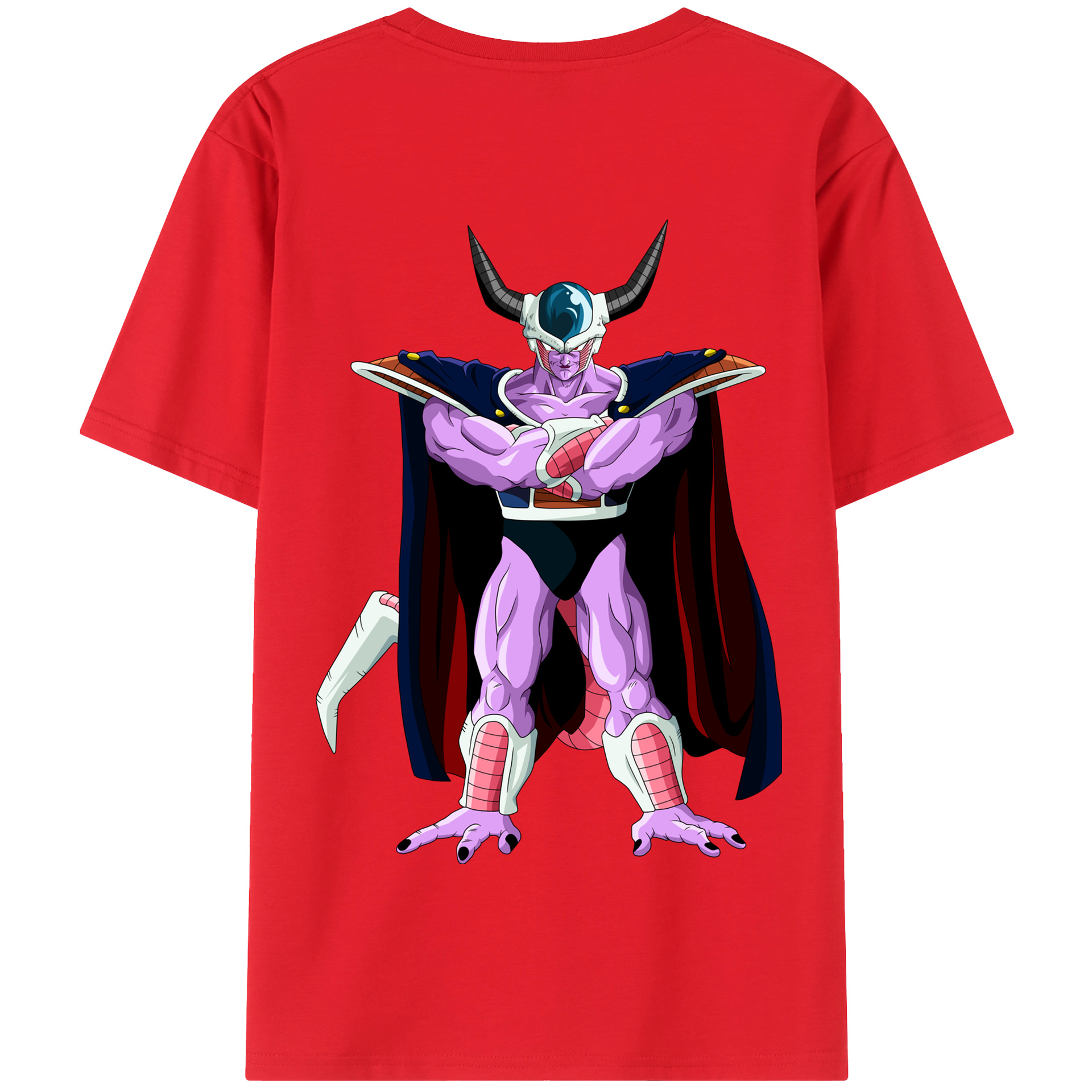 （画像用） ドラゴンボール コルド大王 DRAGON BALL King Cold 綿100％半袖Tシャツ（背面プリント）