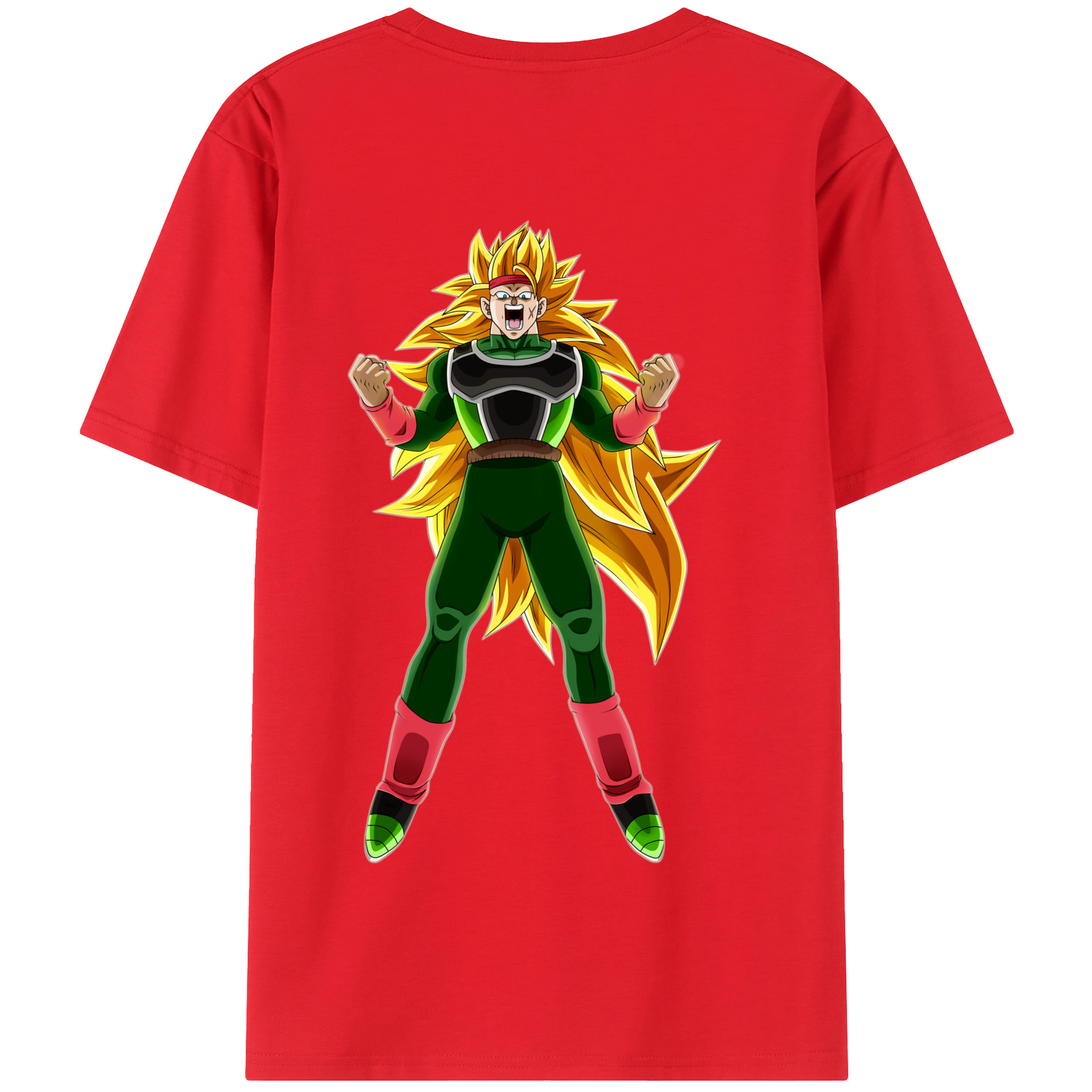 （画像用） ドラゴンボール ブロリー DRAGON BALL Broli 綿100％半袖Tシャツ（背面プリント）