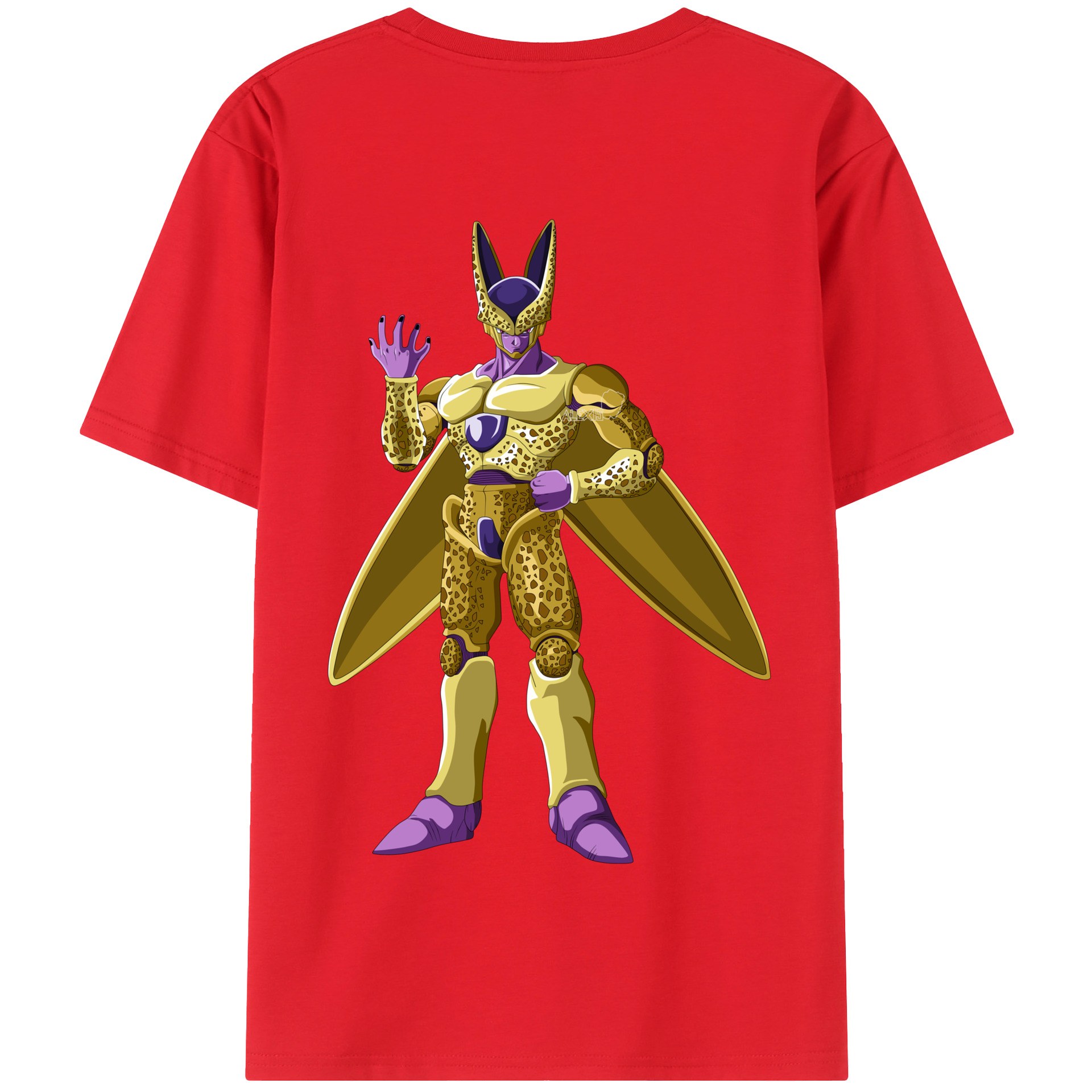 （画像用） ドラゴンボール セル DRAGON BALL Cell 綿100％半袖Tシャツ（背面プリント）