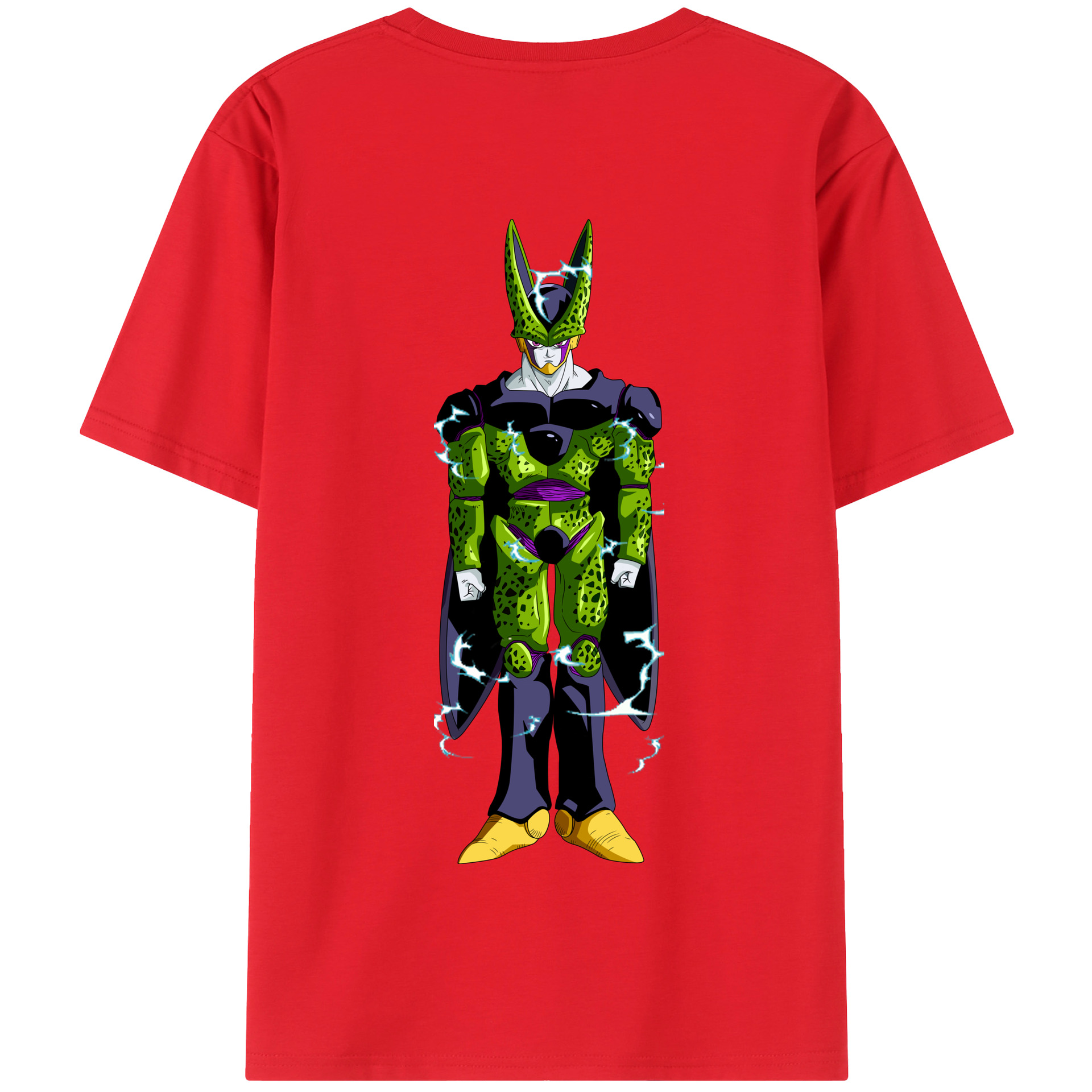 （画像用） ドラゴンボール セル DRAGON BALL Cell 綿100％半袖Tシャツ（背面プリント）