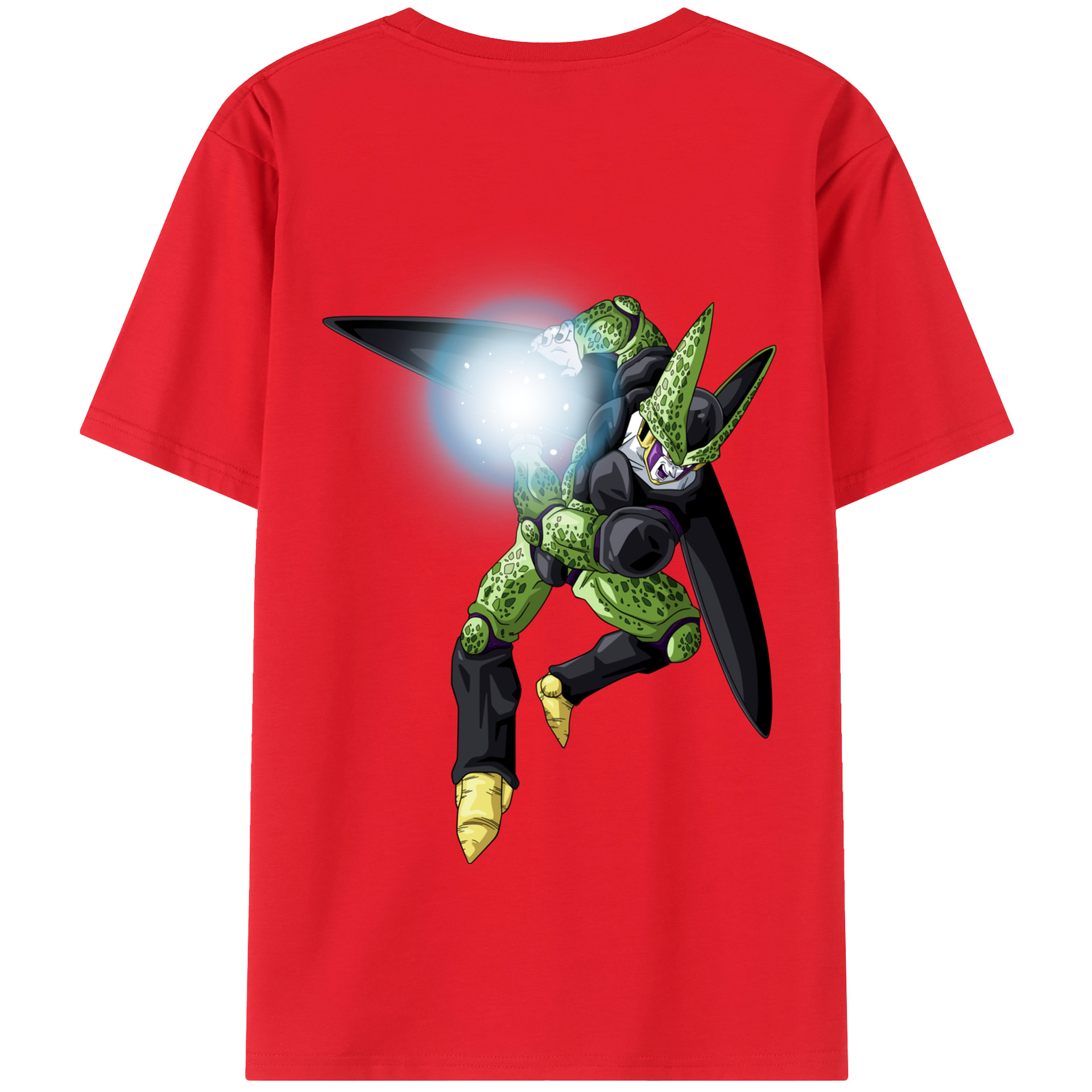 （画像用） ドラゴンボール セル DRAGON BALL Cell 綿100％半袖Tシャツ（背面プリント）