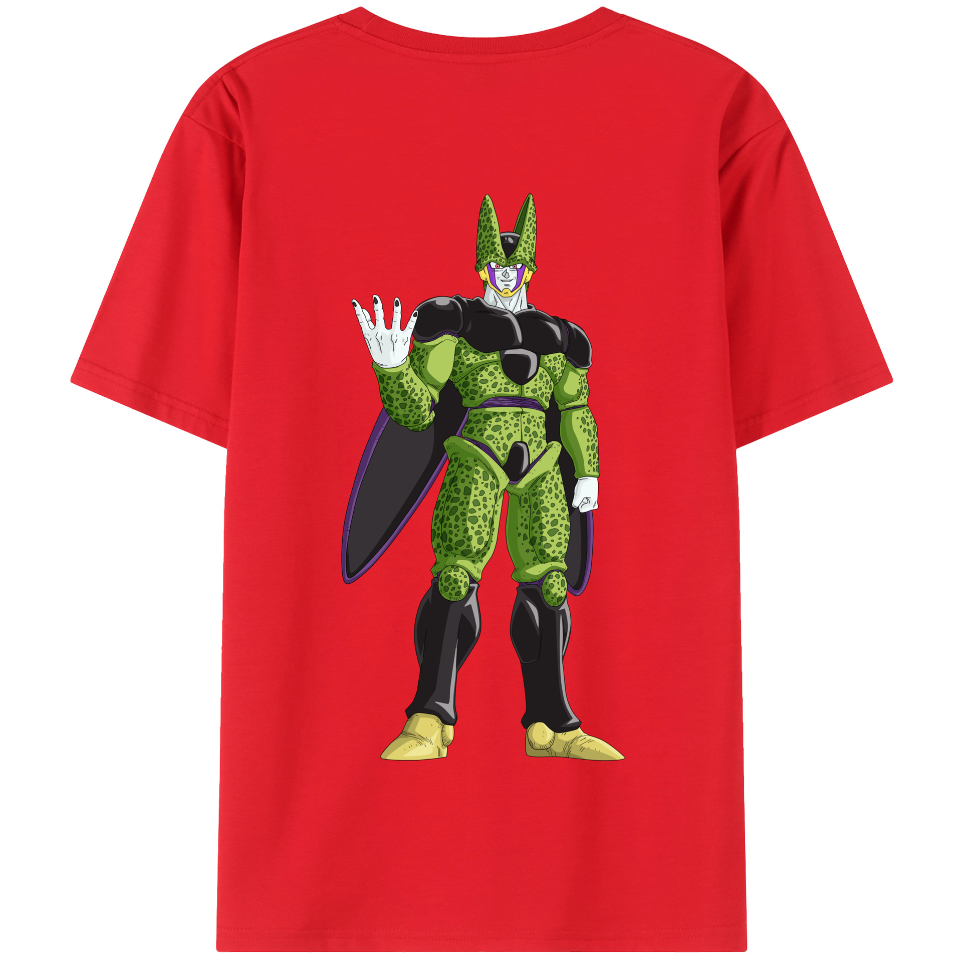 （画像用） ドラゴンボール セル DRAGON BALL Cell 綿100％半袖Tシャツ（背面プリント）