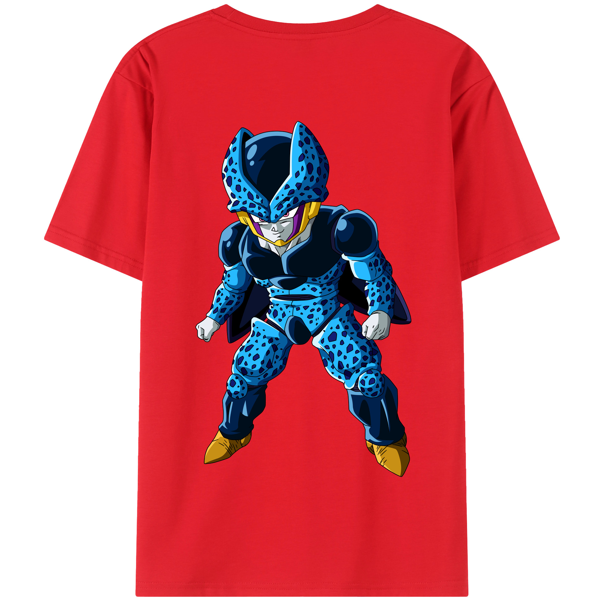 （画像用） ドラゴンボール セル DRAGON BALL Cell 綿100％半袖Tシャツ（背面プリント）