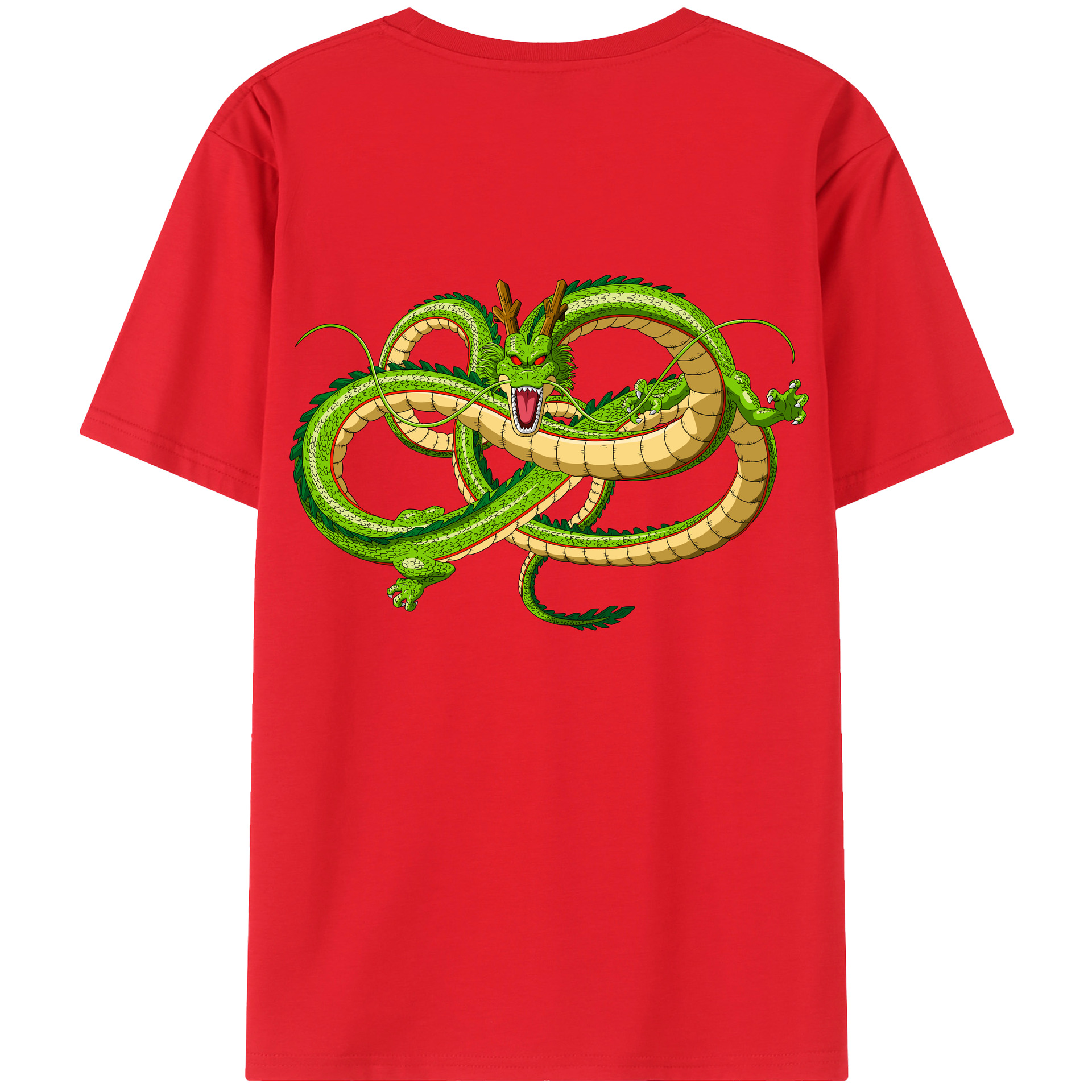 （画像用） ドラゴンボール 神龍 シェンロン DRAGON BALL Shenron 綿100％半袖Tシャツ（背面プリント）
