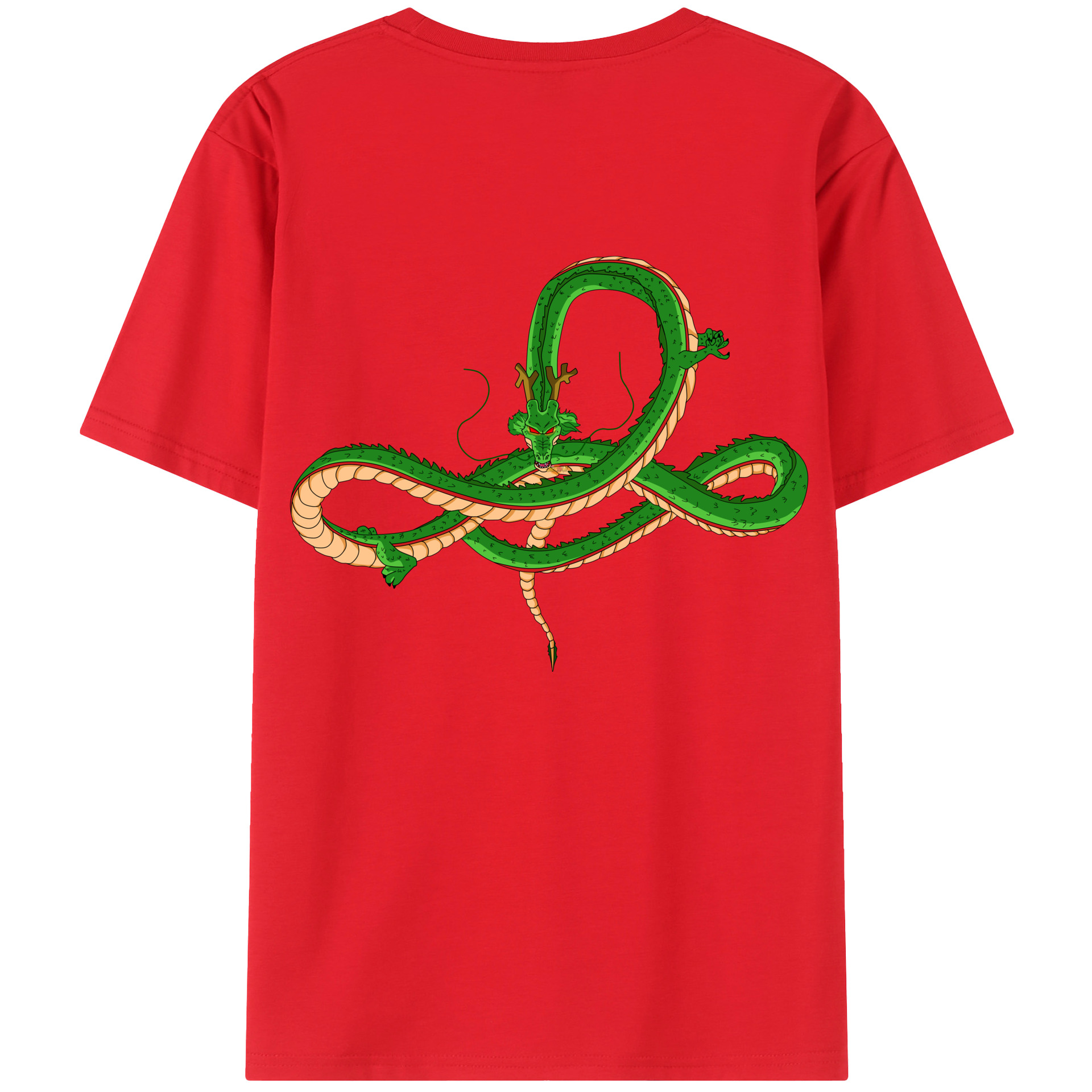 （画像用） ドラゴンボール 神龍 シェンロン DRAGON BALL Shenron 綿100％半袖Tシャツ（背面プリント）