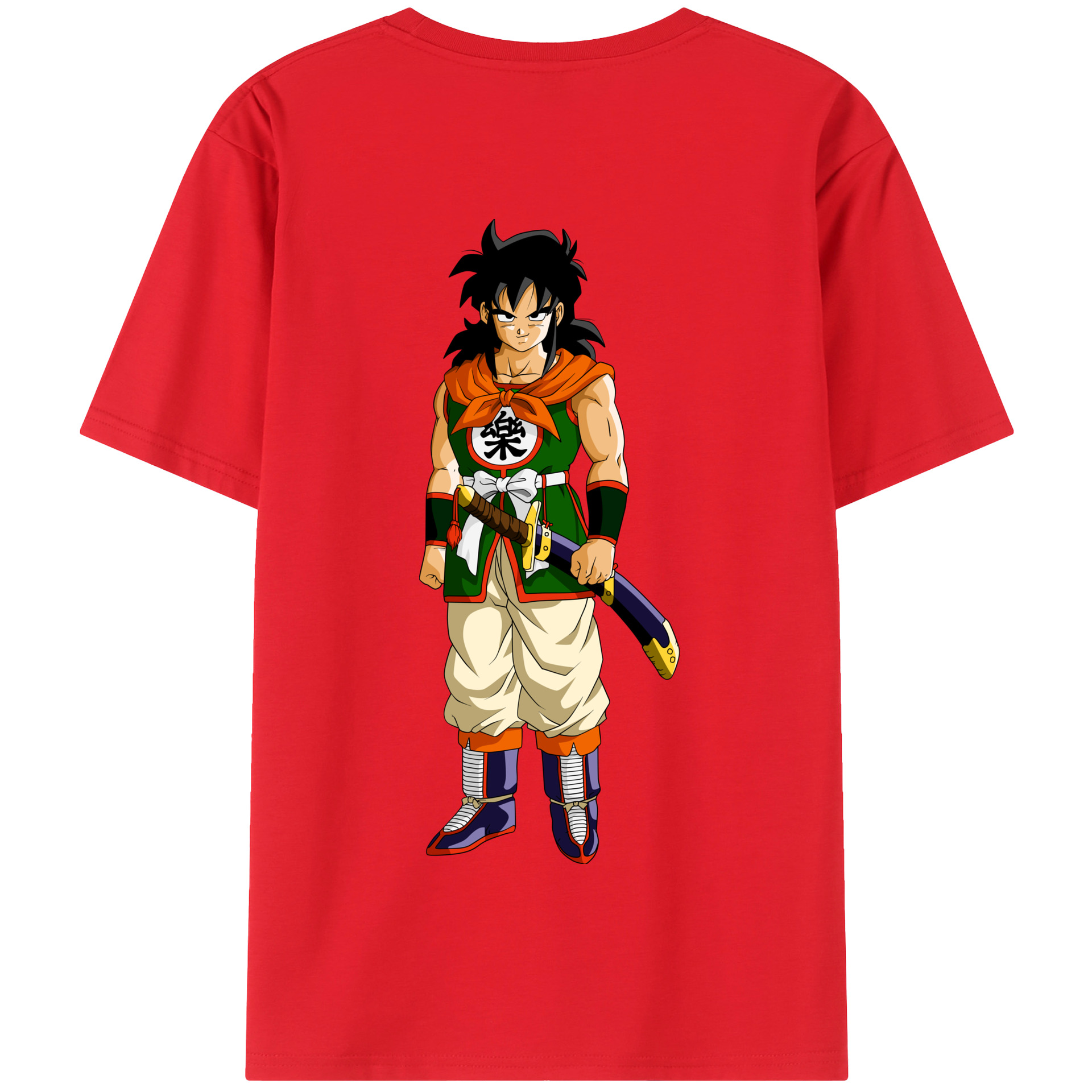 （画像用） ドラゴンボール ヤムチャ DRAGON BALL Yamcha 綿100％半袖Tシャツ（背面プリント）