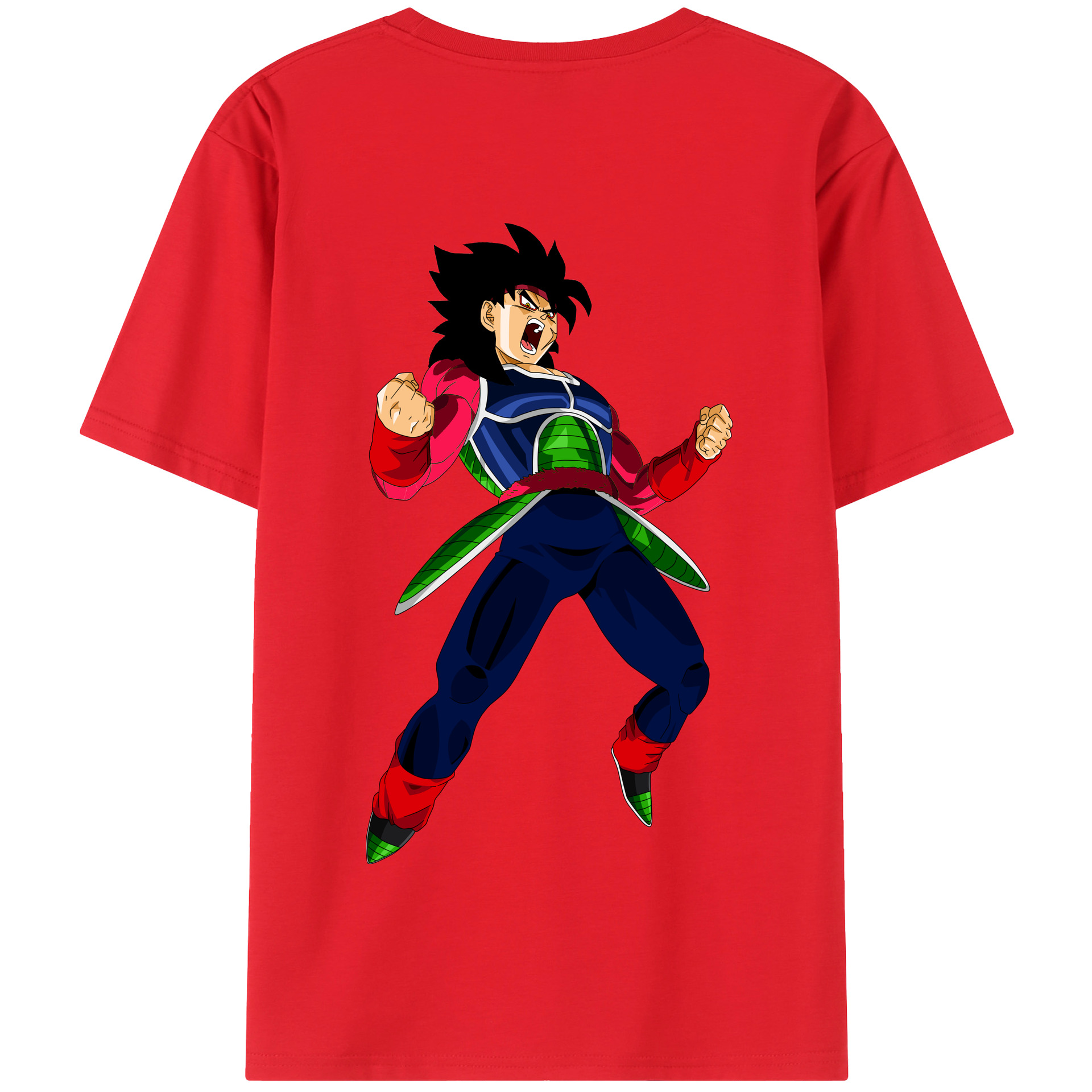 （画像用） ドラゴンボール バーダック DRAGON BALL Burdock 綿100％半袖Tシャツ（背面プリント）