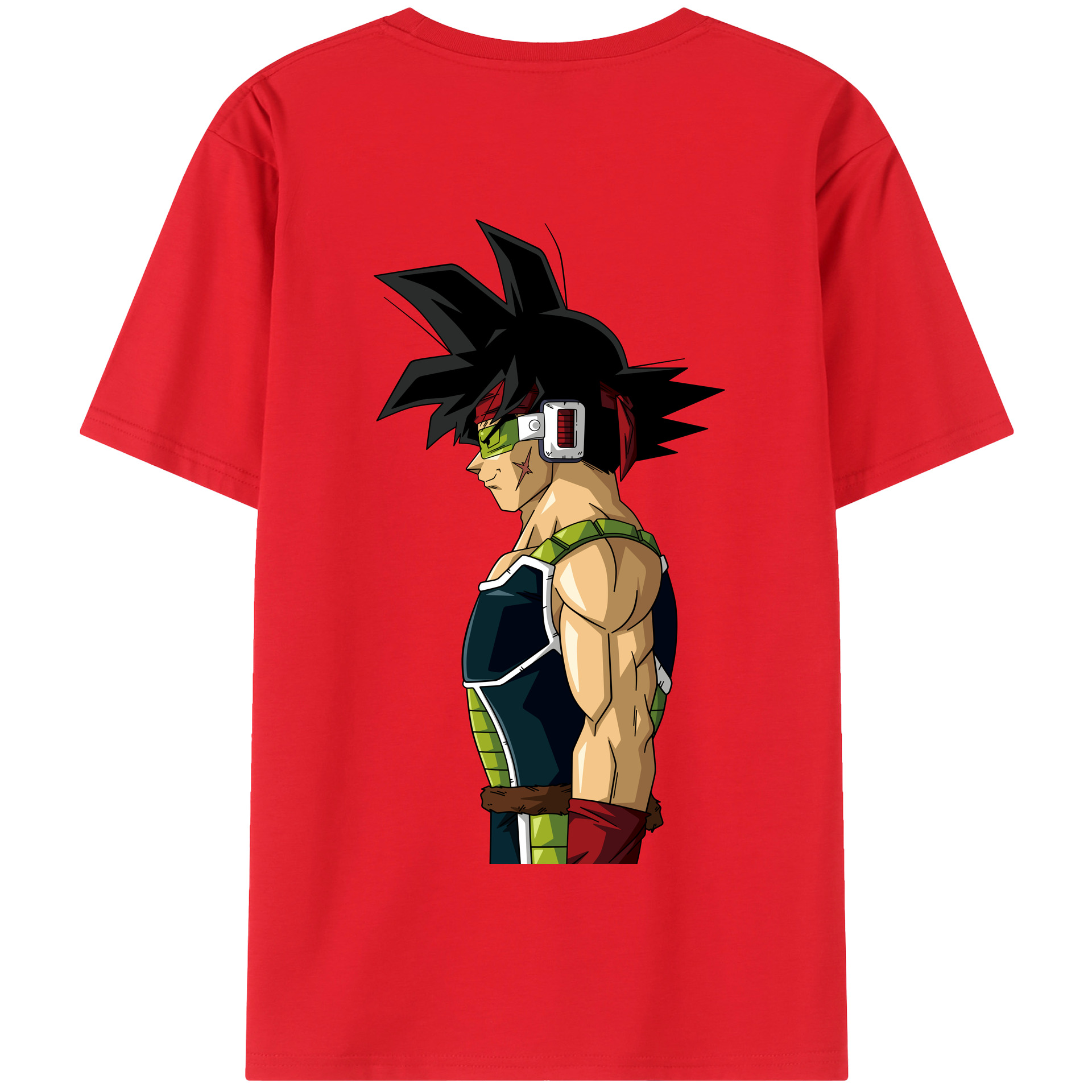 （画像用） ドラゴンボール バーダック DRAGON BALL Burdock 綿100％半袖Tシャツ（背面プリント）