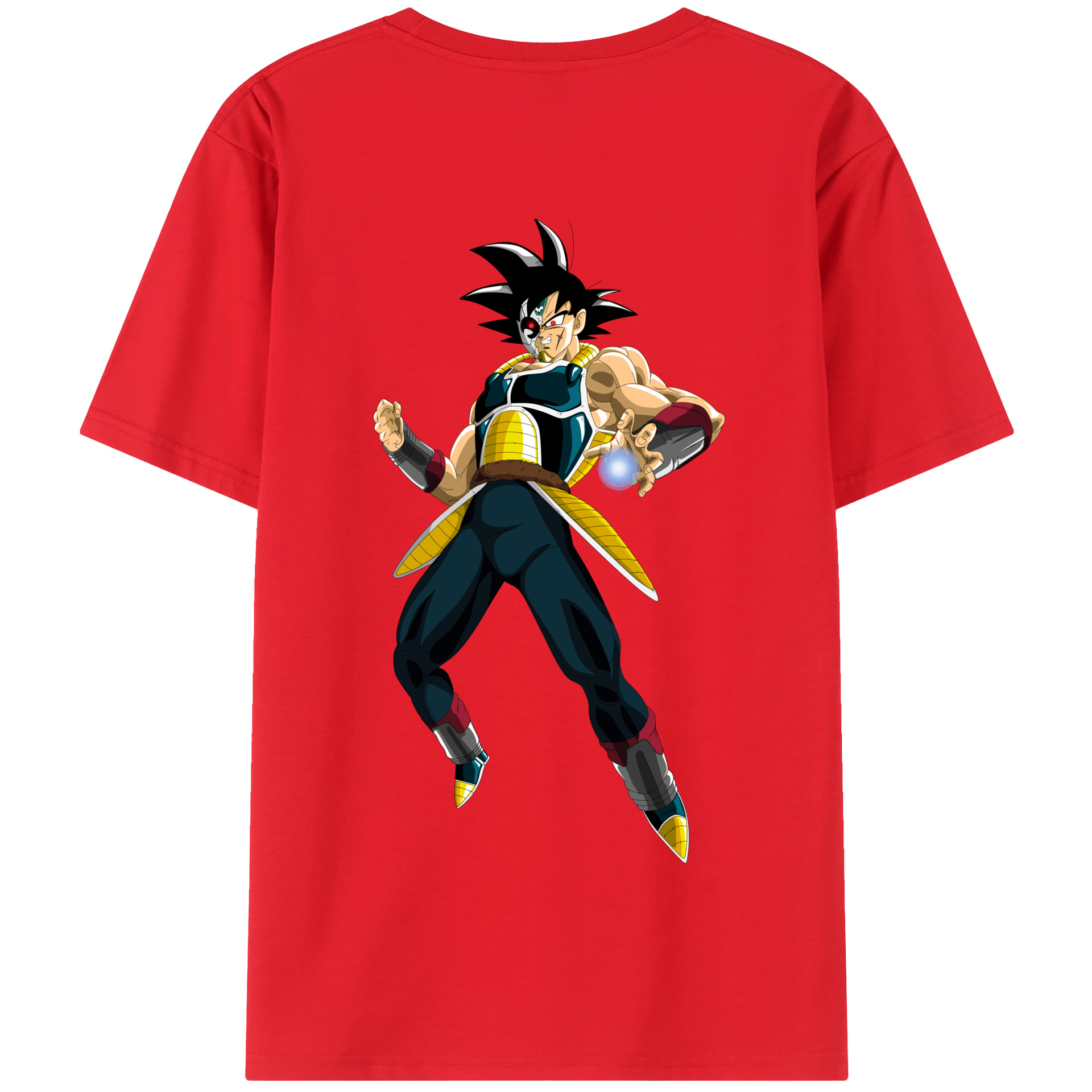 （画像用） ドラゴンボール バーダック DRAGON BALL Burdock 綿100％半袖Tシャツ（背面プリント）