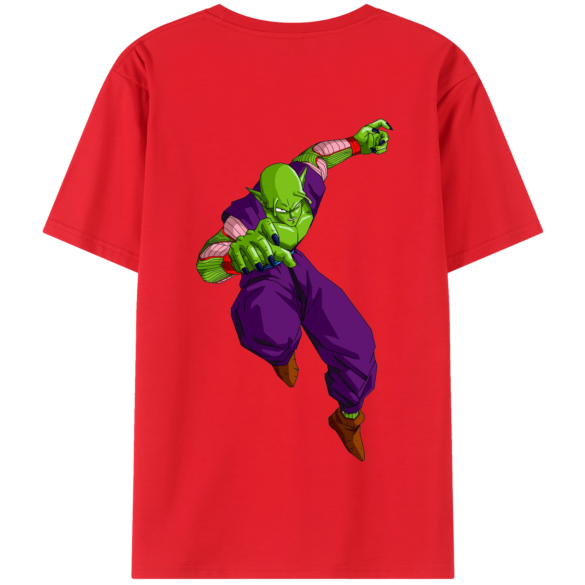（画像用） ドラゴンボール ピッコロ DRAGON BALL Piccolo 綿100％半袖Tシャツ（背面プリント）