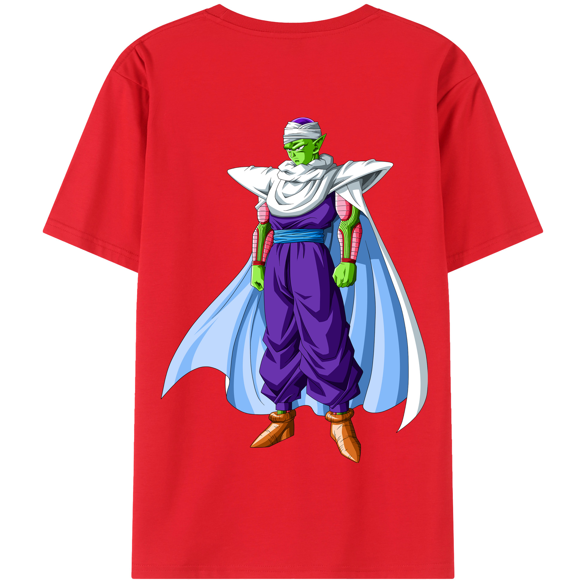 （画像用） ドラゴンボール ピッコロ DRAGON BALL Piccolo 綿100％半袖Tシャツ（背面プリント）
