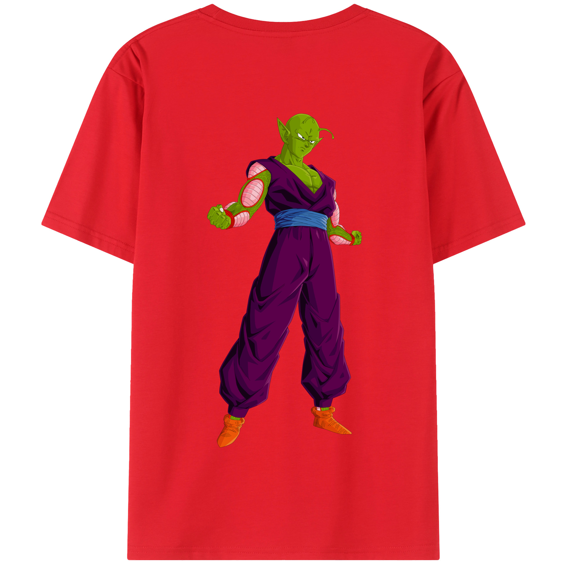 （画像用） ドラゴンボール ピッコロ DRAGON BALL Piccolo 綿100％半袖Tシャツ（背面プリント）
