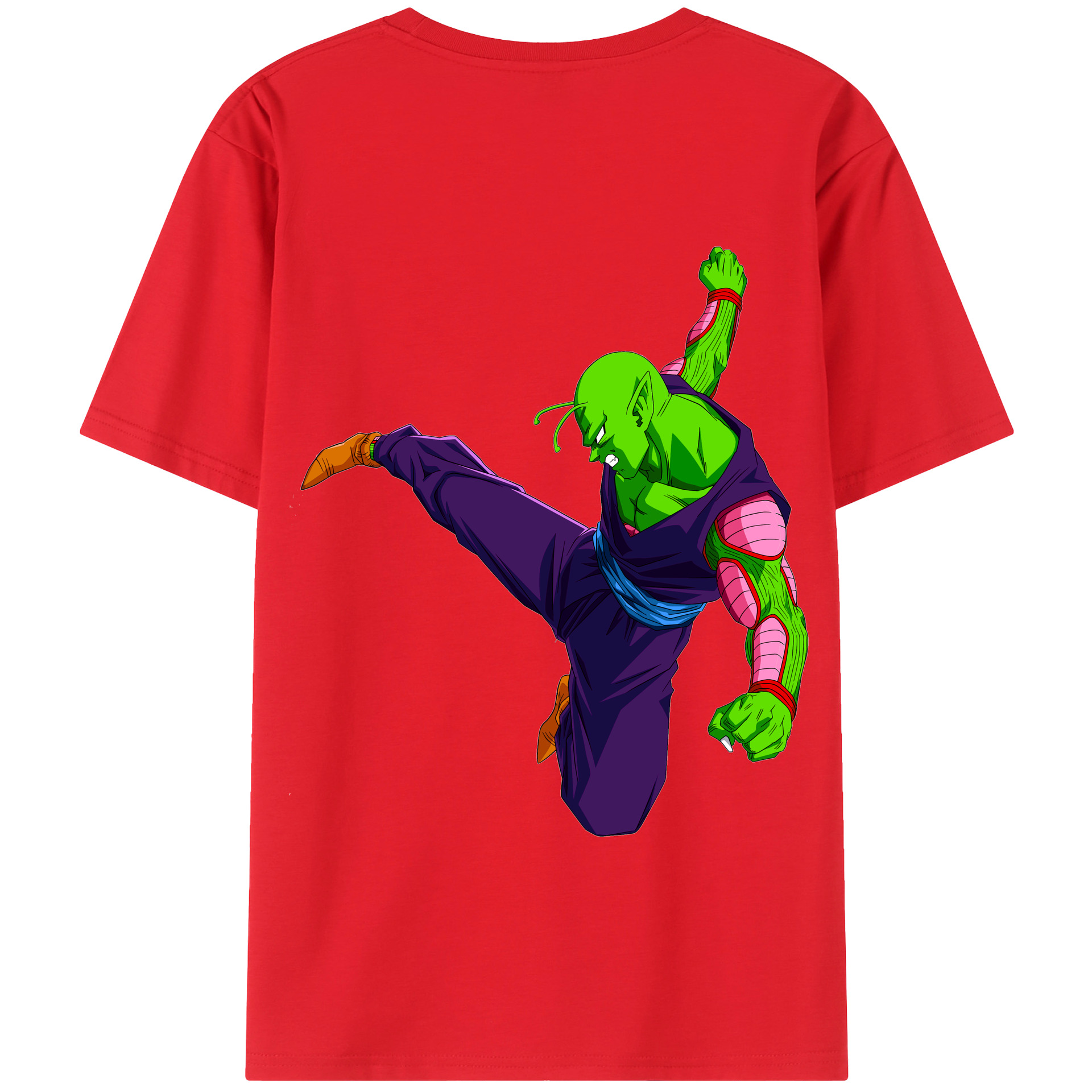 （画像用） ドラゴンボール ピッコロ DRAGON BALL Piccolo 綿100％半袖Tシャツ（背面プリント）