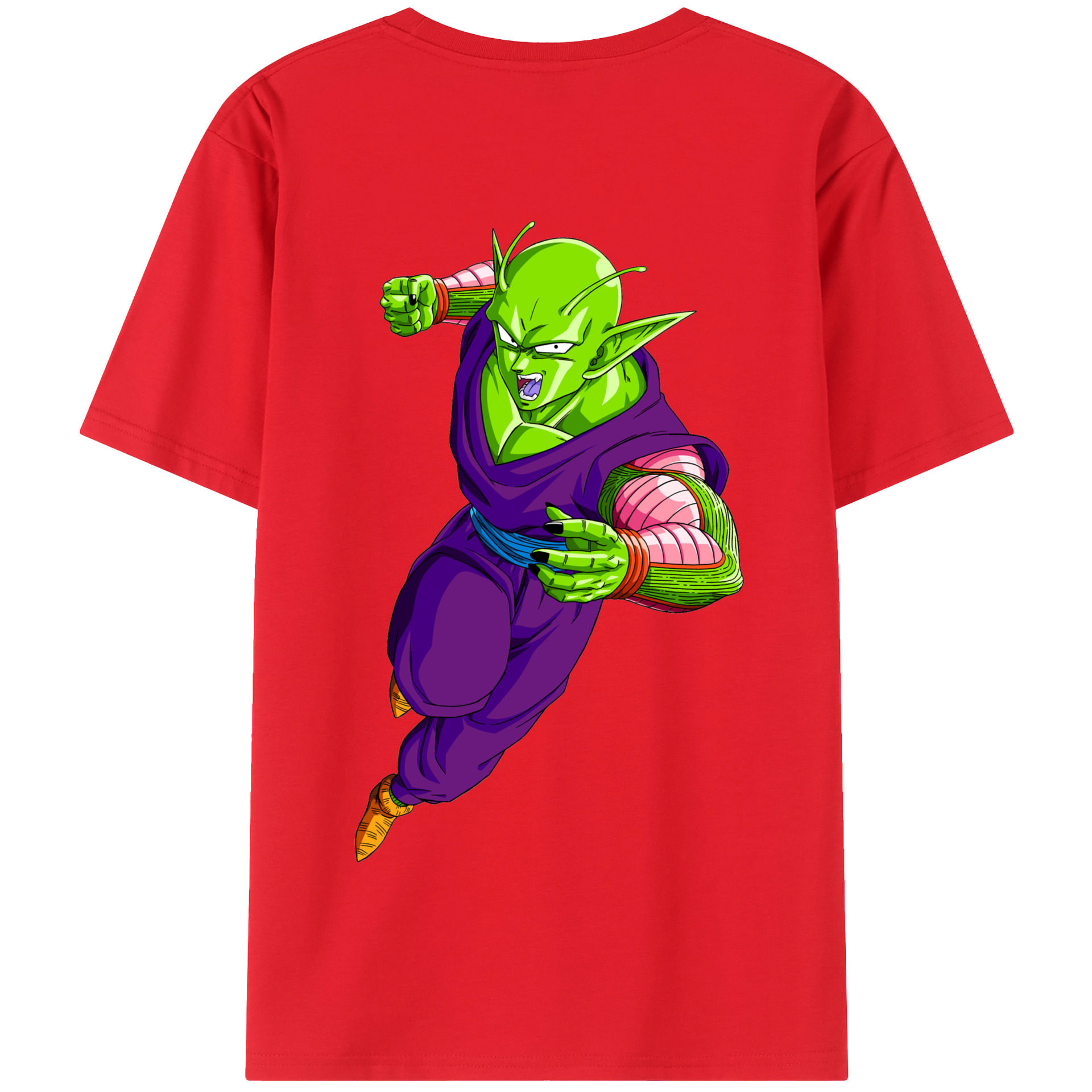 （画像用） ドラゴンボール ピッコロ DRAGON BALL Piccolo 綿100％半袖Tシャツ（背面プリント）