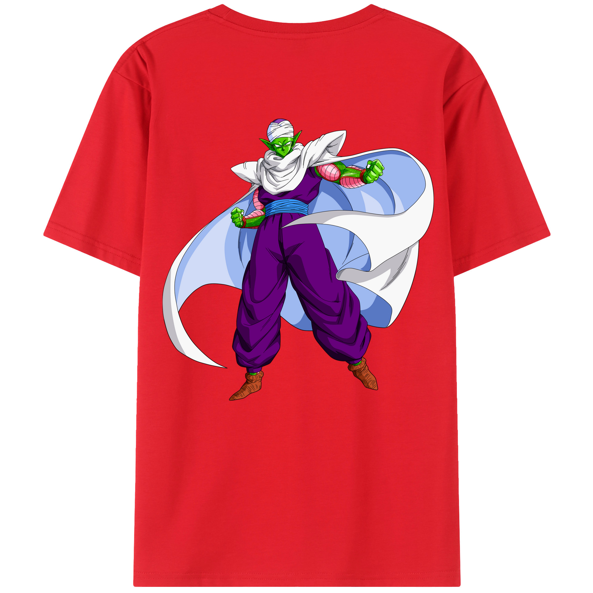 （画像用） ドラゴンボール ピッコロ DRAGON BALL Piccolo 綿100％半袖Tシャツ（背面プリント）