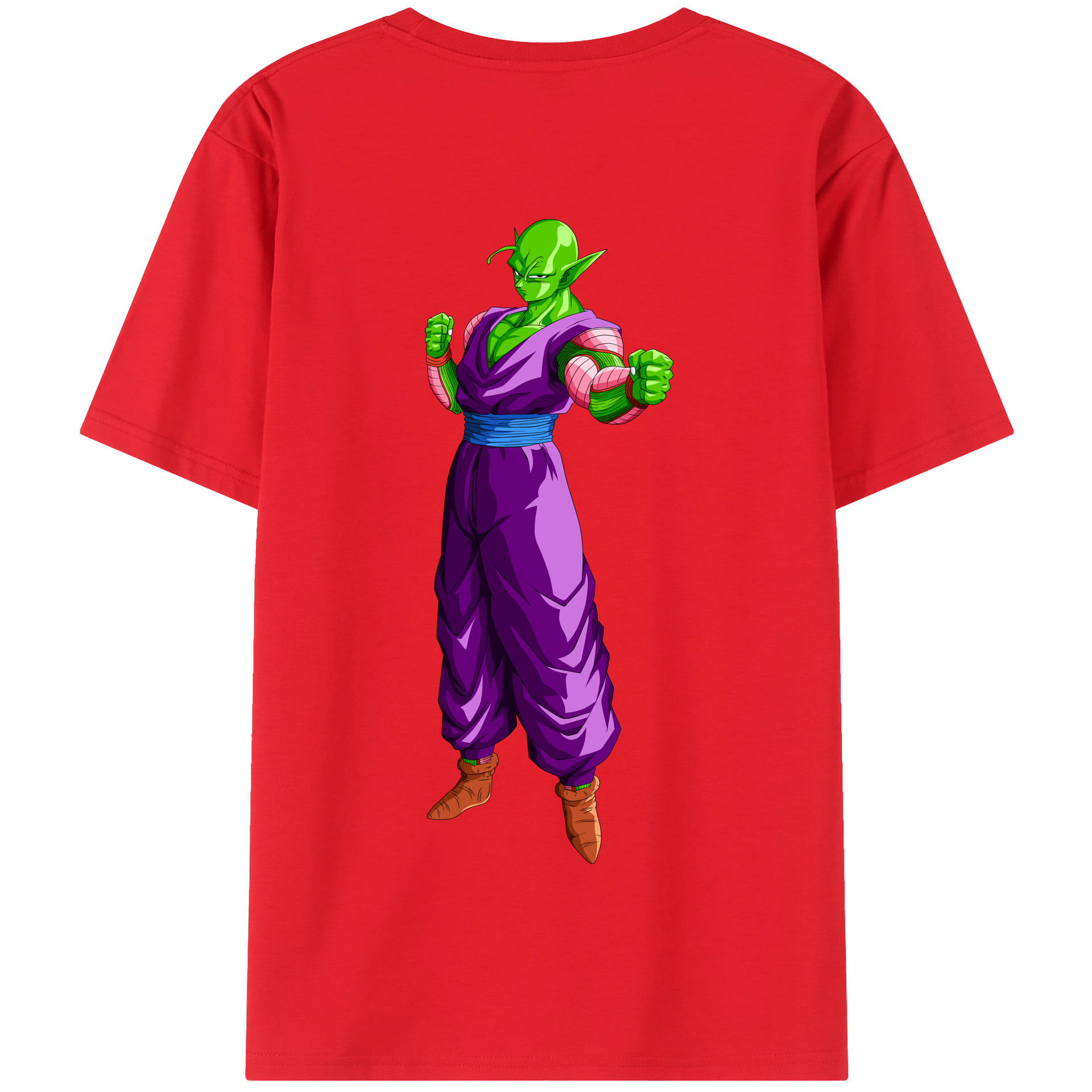 （画像用） ドラゴンボール ピッコロ DRAGON BALL Piccolo 綿100％半袖Tシャツ（背面プリント）