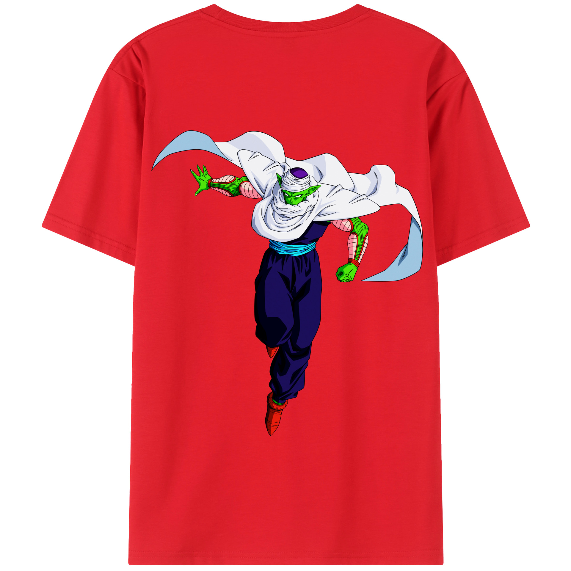 （画像用） ドラゴンボール ピッコロ DRAGON BALL Piccolo 綿100％半袖Tシャツ（背面プリント）