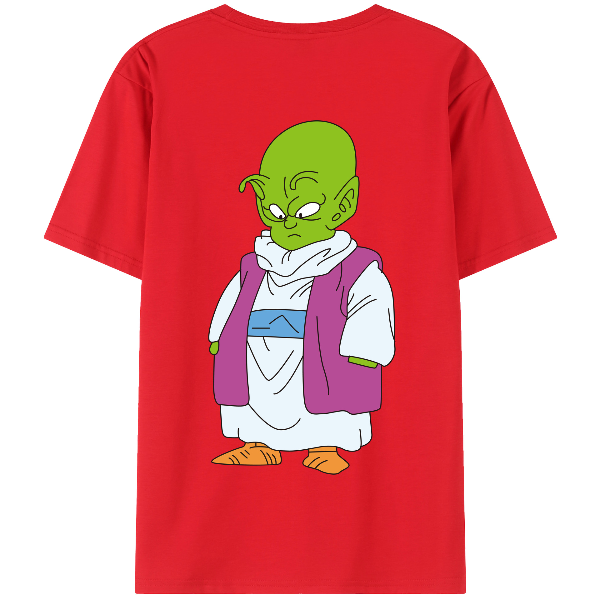 （画像用） ドラゴンボール ピッコロ DRAGON BALL Piccolo 綿100％半袖Tシャツ（背面プリント）