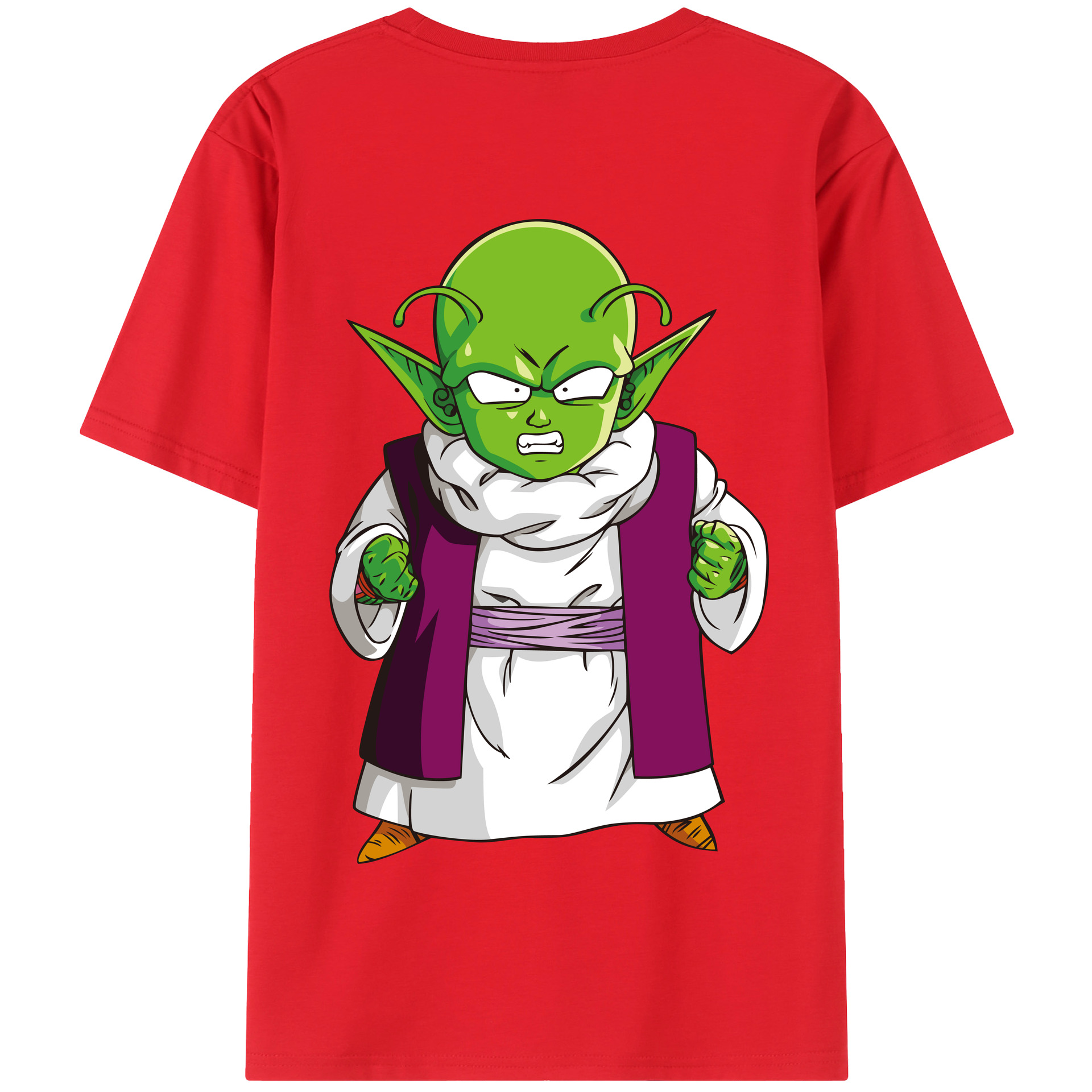 （画像用） ドラゴンボール ピッコロ DRAGON BALL Piccolo 綿100％半袖Tシャツ（背面プリント）