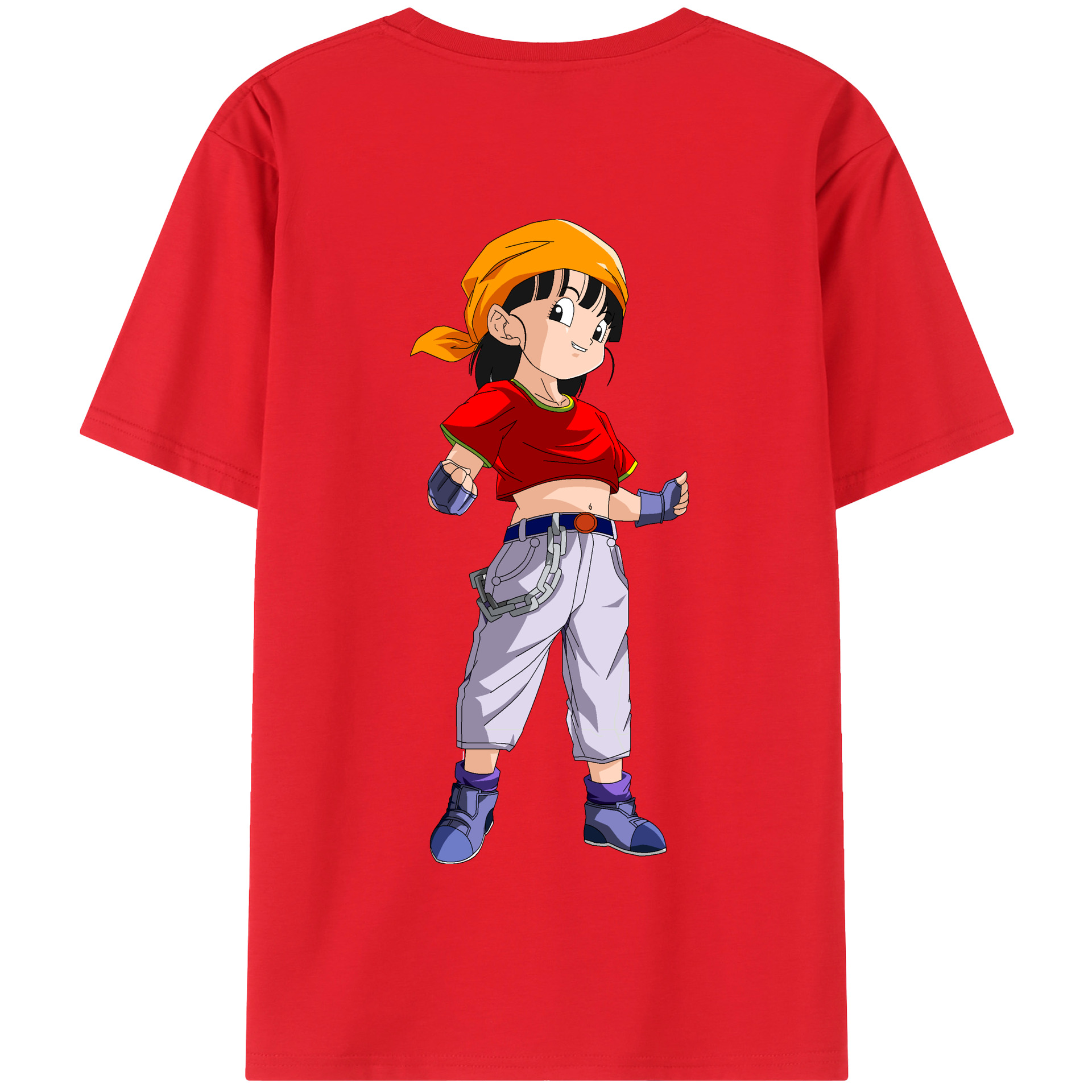（画像用） ドラゴンボール パン DRAGON BALL Pan 綿100％半袖Tシャツ（背面プリント）