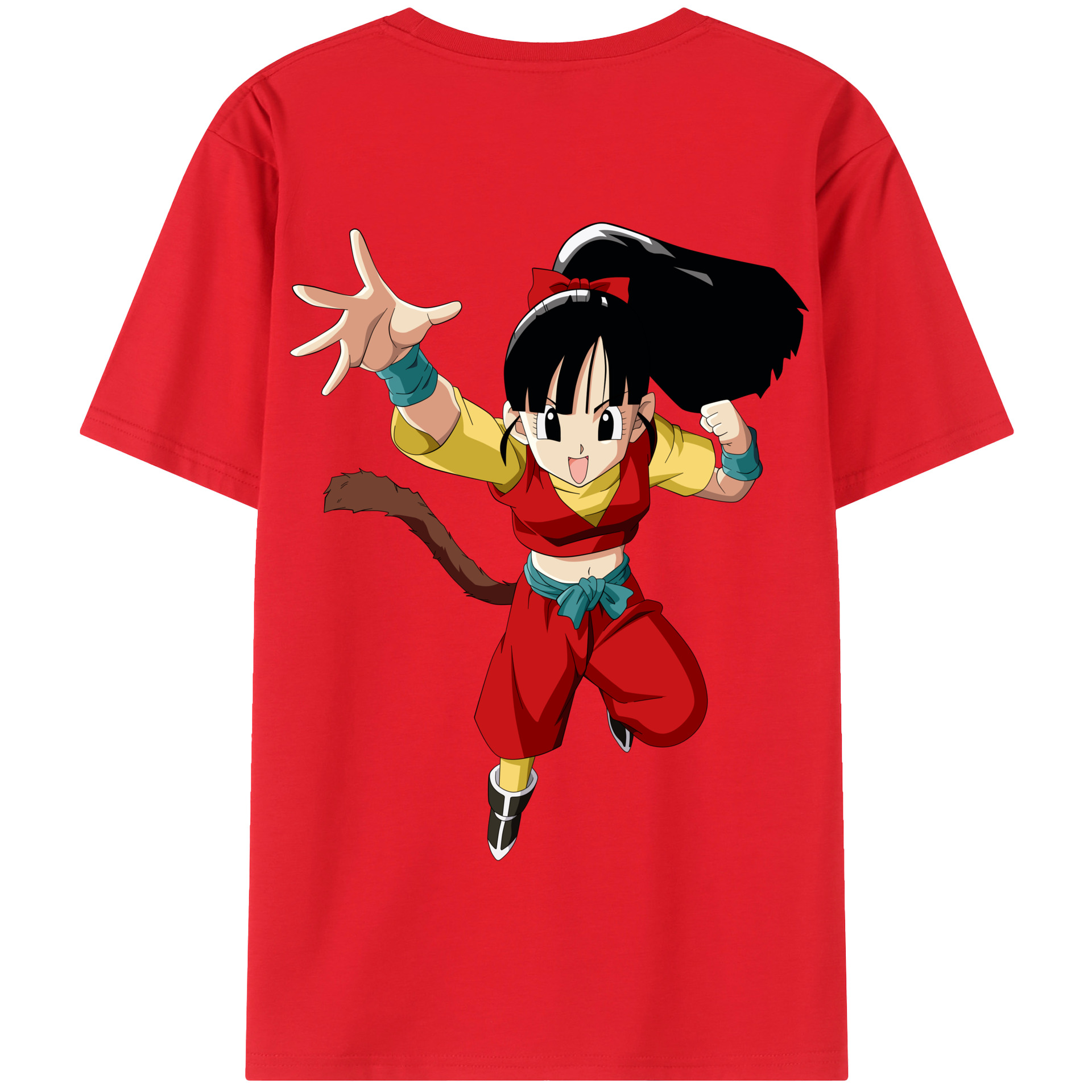 （画像用） ドラゴンボール パン DRAGON BALL Pan 綿100％半袖Tシャツ（背面プリント）