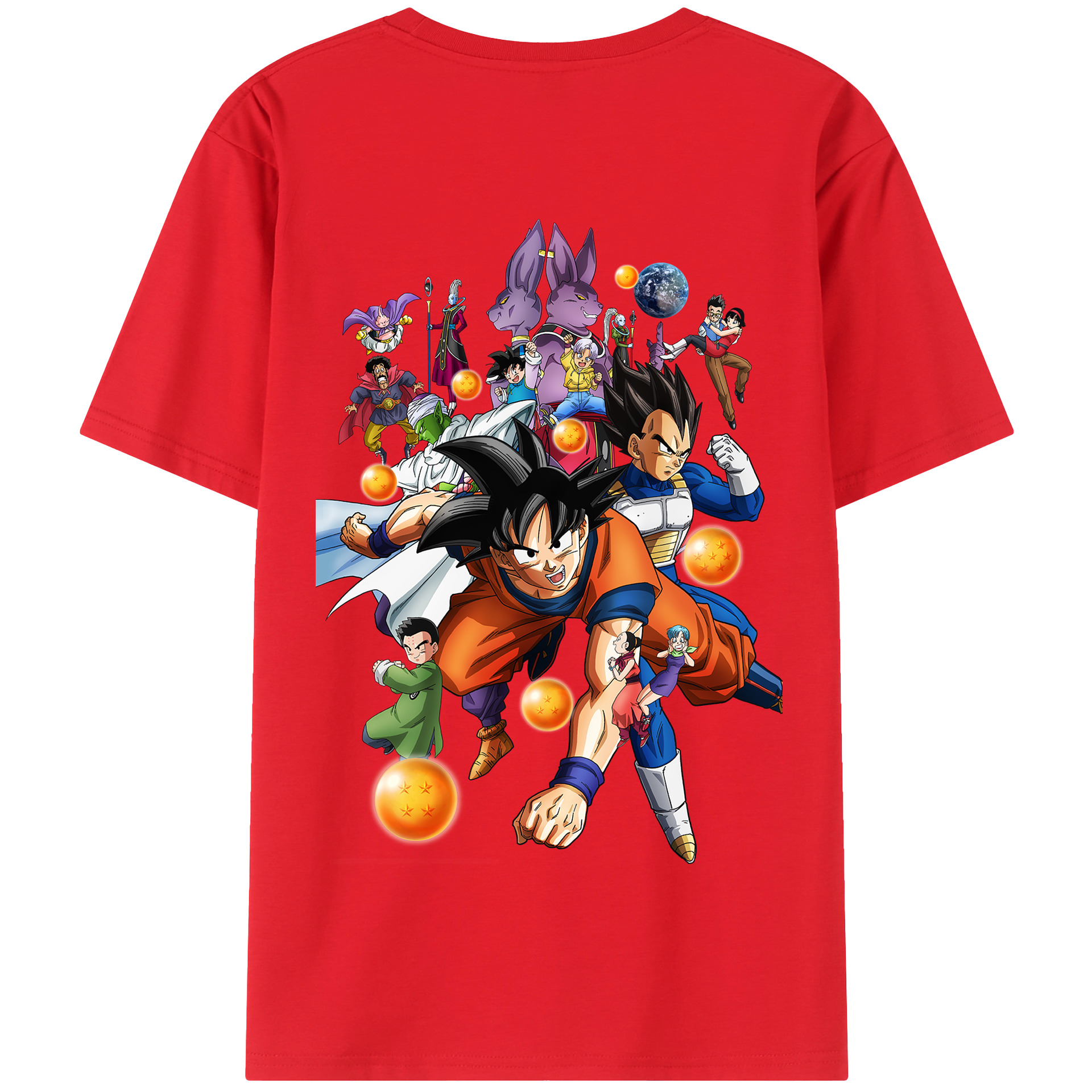 （画像用） ドラゴンボール DRAGON BALL 綿100％半袖Tシャツ（背面プリント）