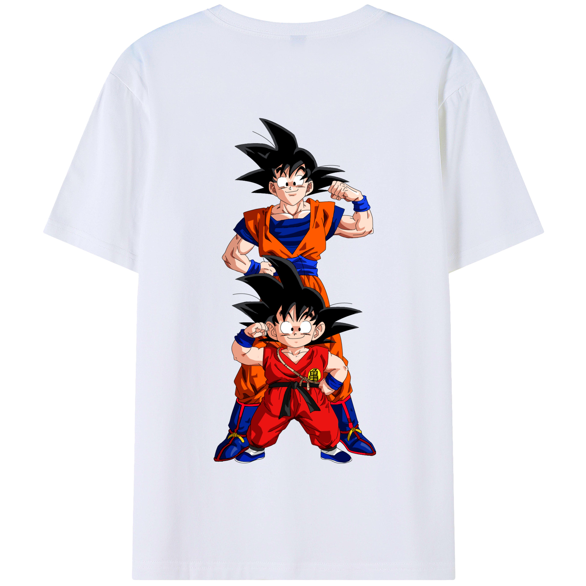 （画像用） ドラゴンボール 孫悟空（そん ごくう）Son Goku カカロット DRAGON BALL Kakarotto 綿100％半袖Tシャツ（背面プリント）