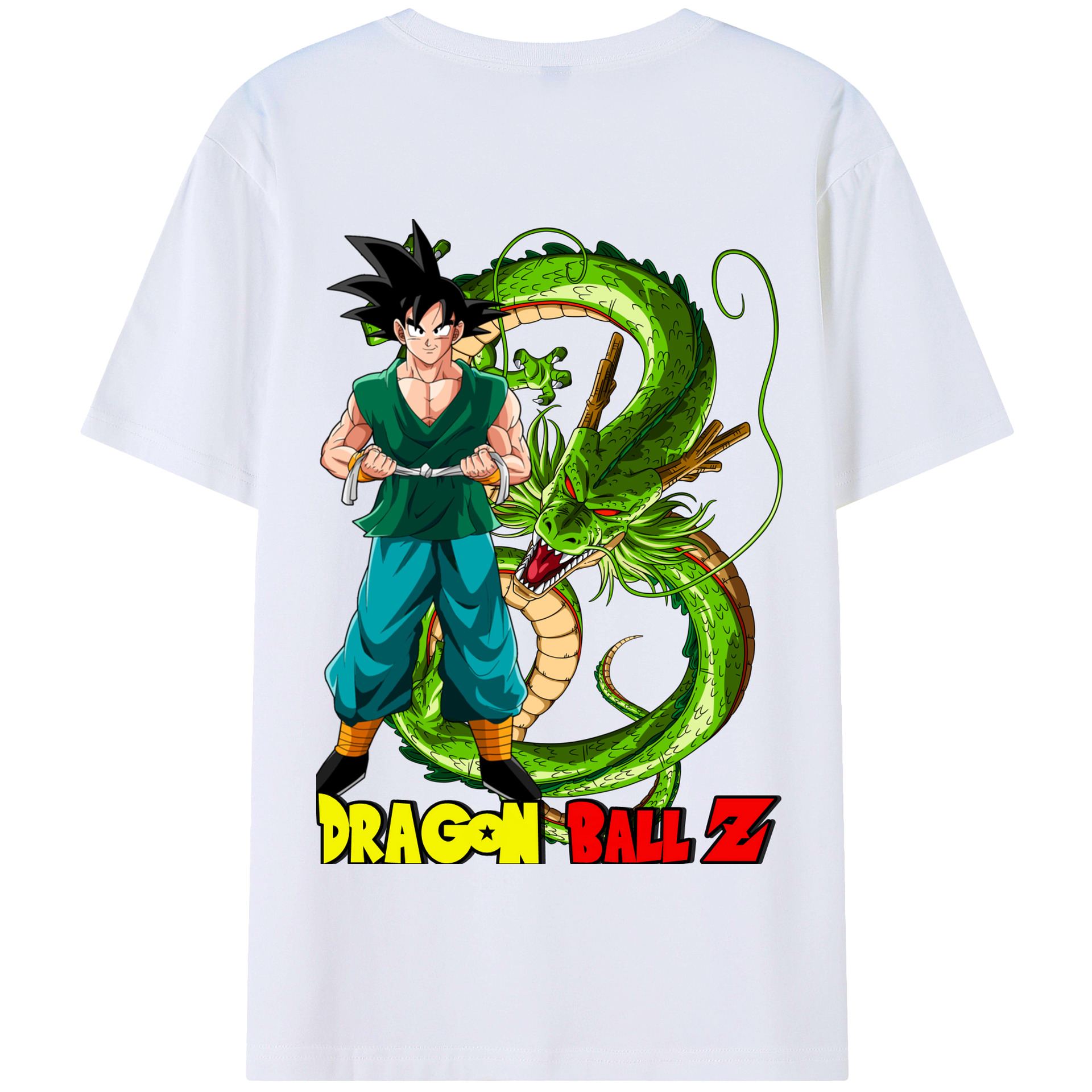 （画像用） ドラゴンボール 孫悟空（そん ごくう）Son Goku カカロット DRAGON BALL Kakarotto 綿100％半袖Tシャツ（背面プリント）