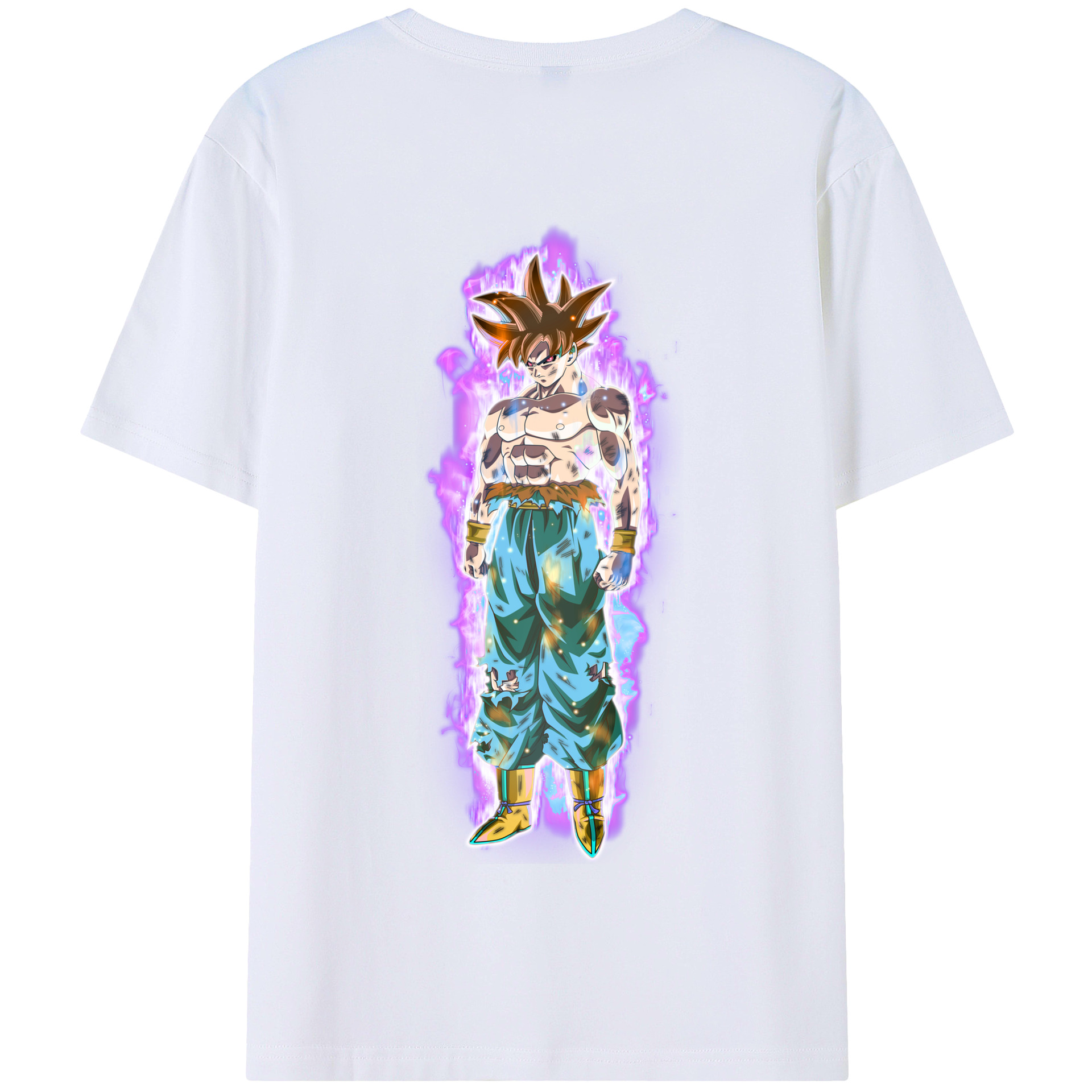 （画像用） ドラゴンボール 孫悟空（そん ごくう）Son Goku カカロット DRAGON BALL Kakarotto 綿100％半袖Tシャツ（背面プリント）