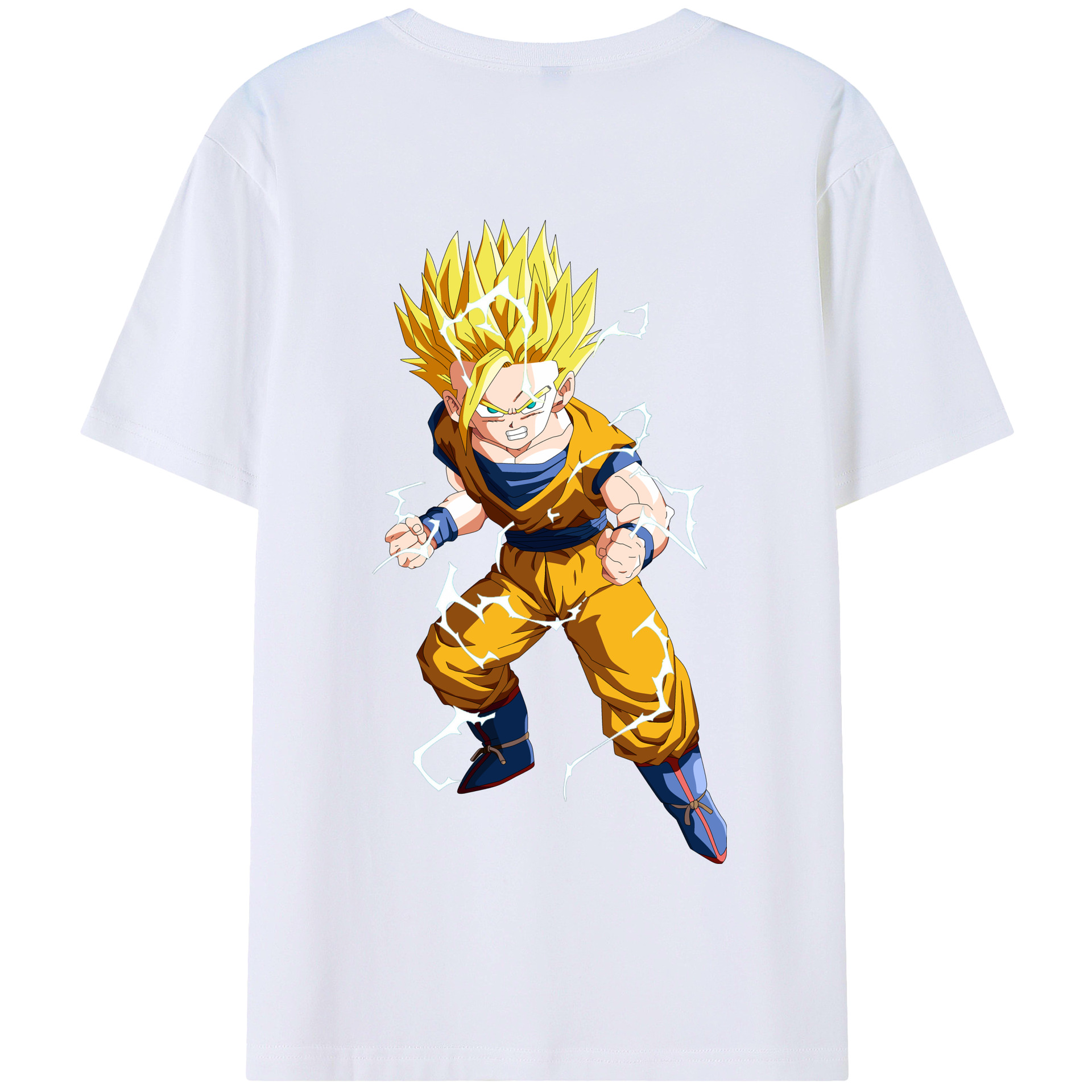 （画像用） ドラゴンボール 孫 悟飯（そんごはん）DRAGON BALL Son Gohan 綿100％半袖Tシャツ（背面プリント）