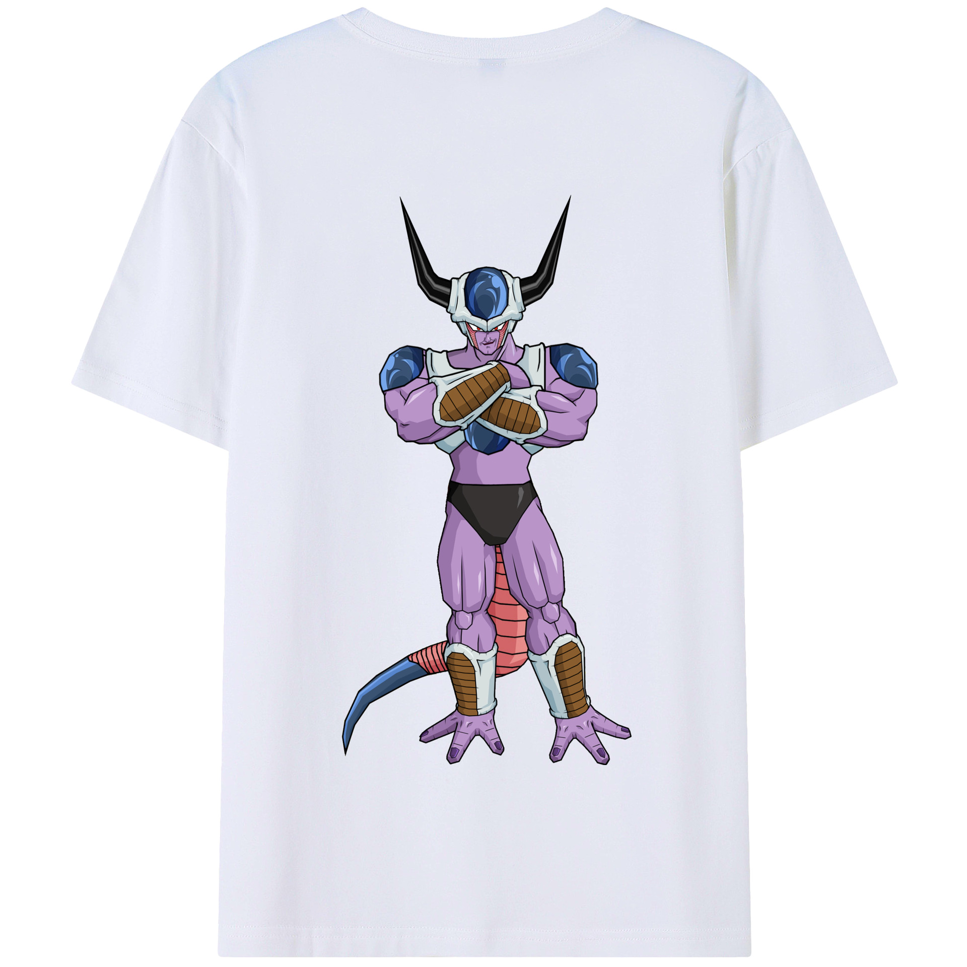 （画像用） ドラゴンボール フリーザ DRAGON BALL Frieza 綿100％半袖Tシャツ（背面プリント）