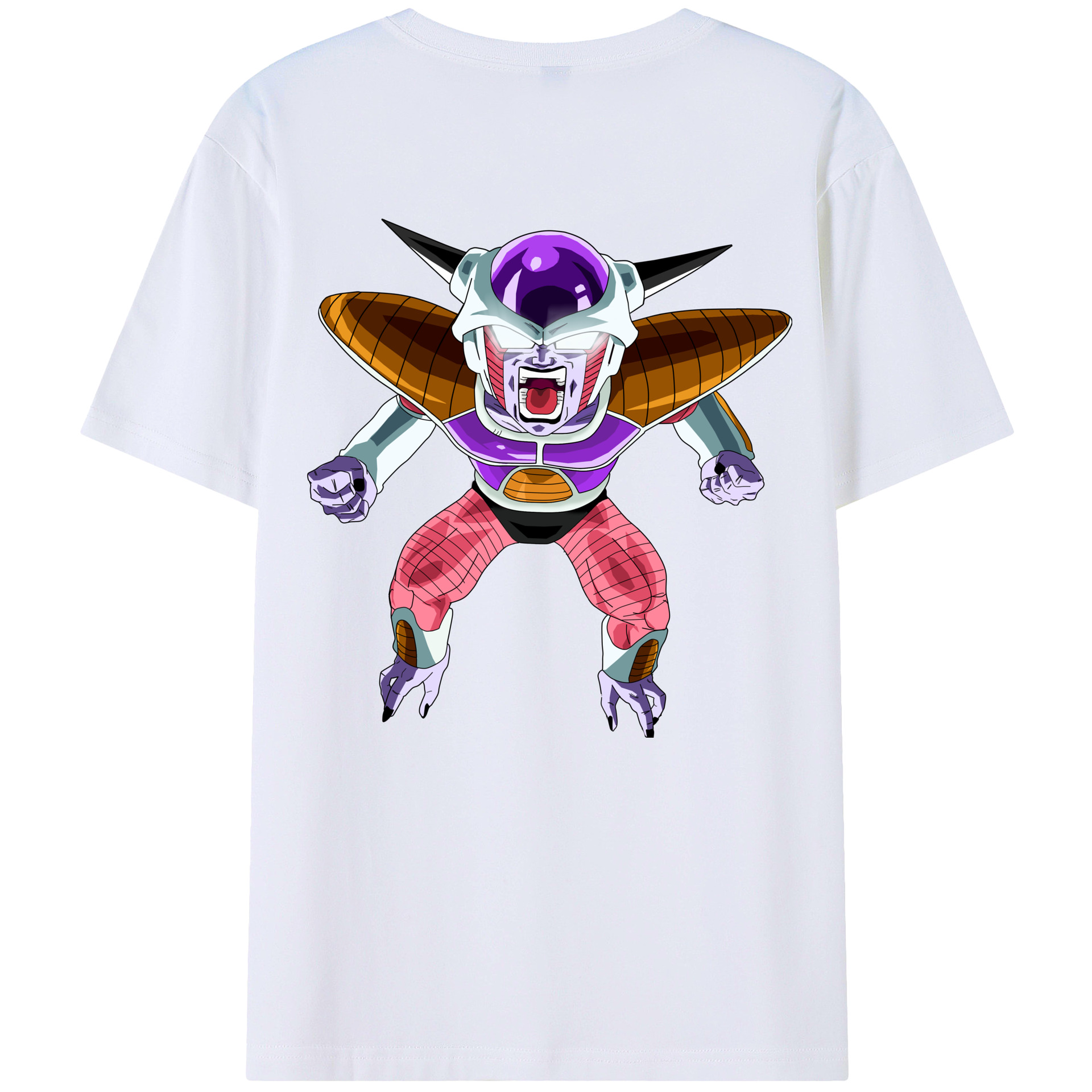 （画像用） ドラゴンボール フリーザ DRAGON BALL Frieza 綿100％半袖Tシャツ（背面プリント）