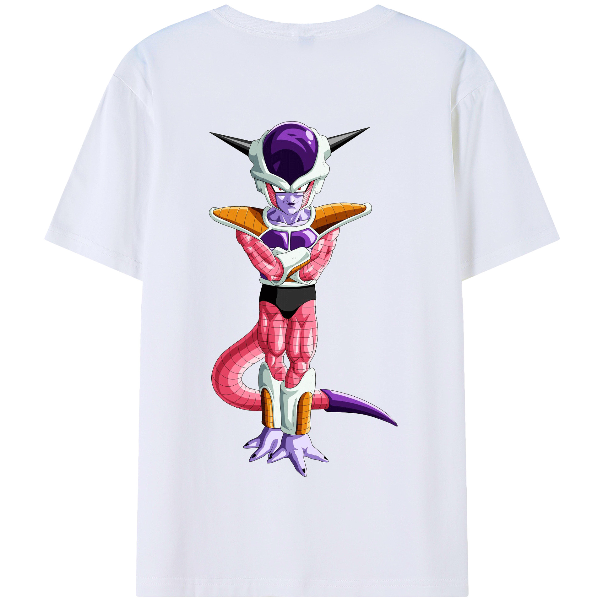 （画像用） ドラゴンボール フリーザ DRAGON BALL Frieza 綿100％半袖Tシャツ（背面プリント）