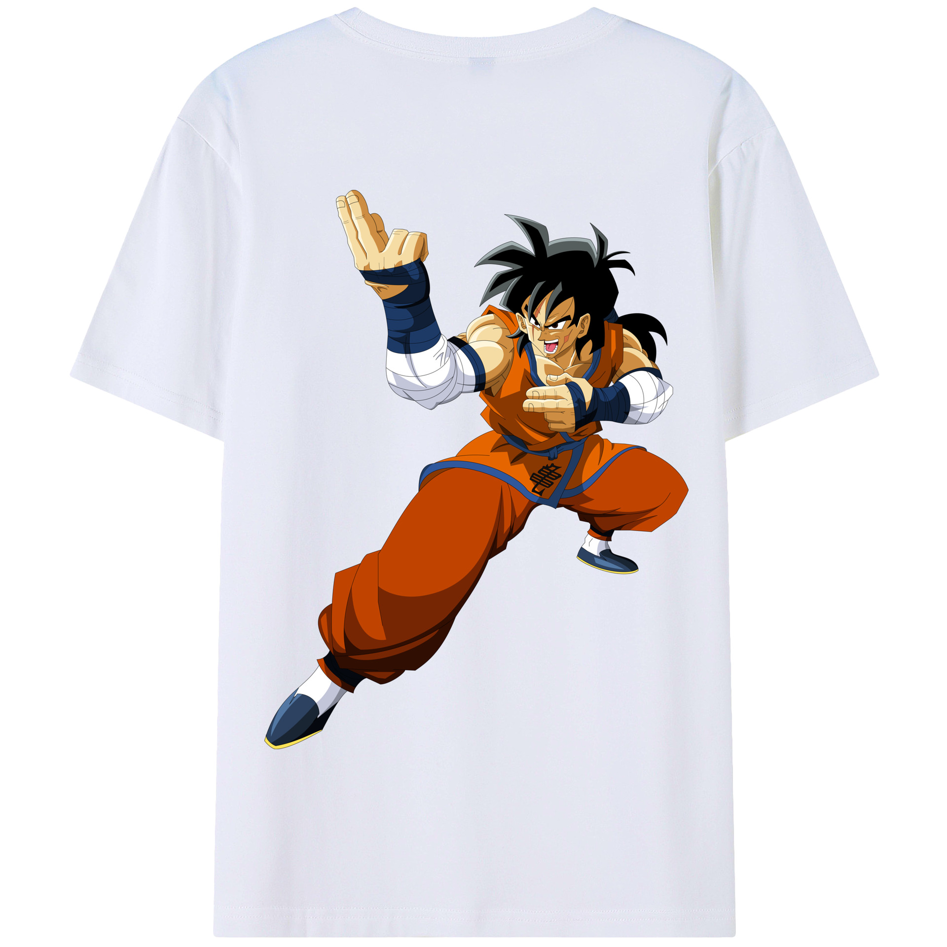 （画像用） ドラゴンボール ヤムチャ DRAGON BALL Yamcha 綿100％半袖Tシャツ（背面プリント）